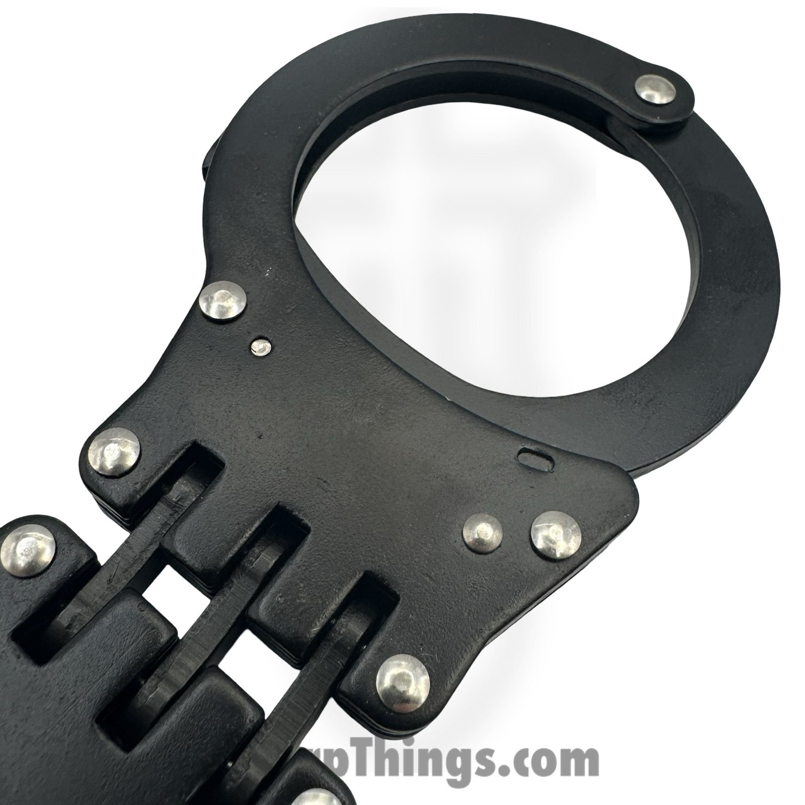 PTC - TU-4607-BK - Hinged Handcuffs - Steel - Black - Image 5