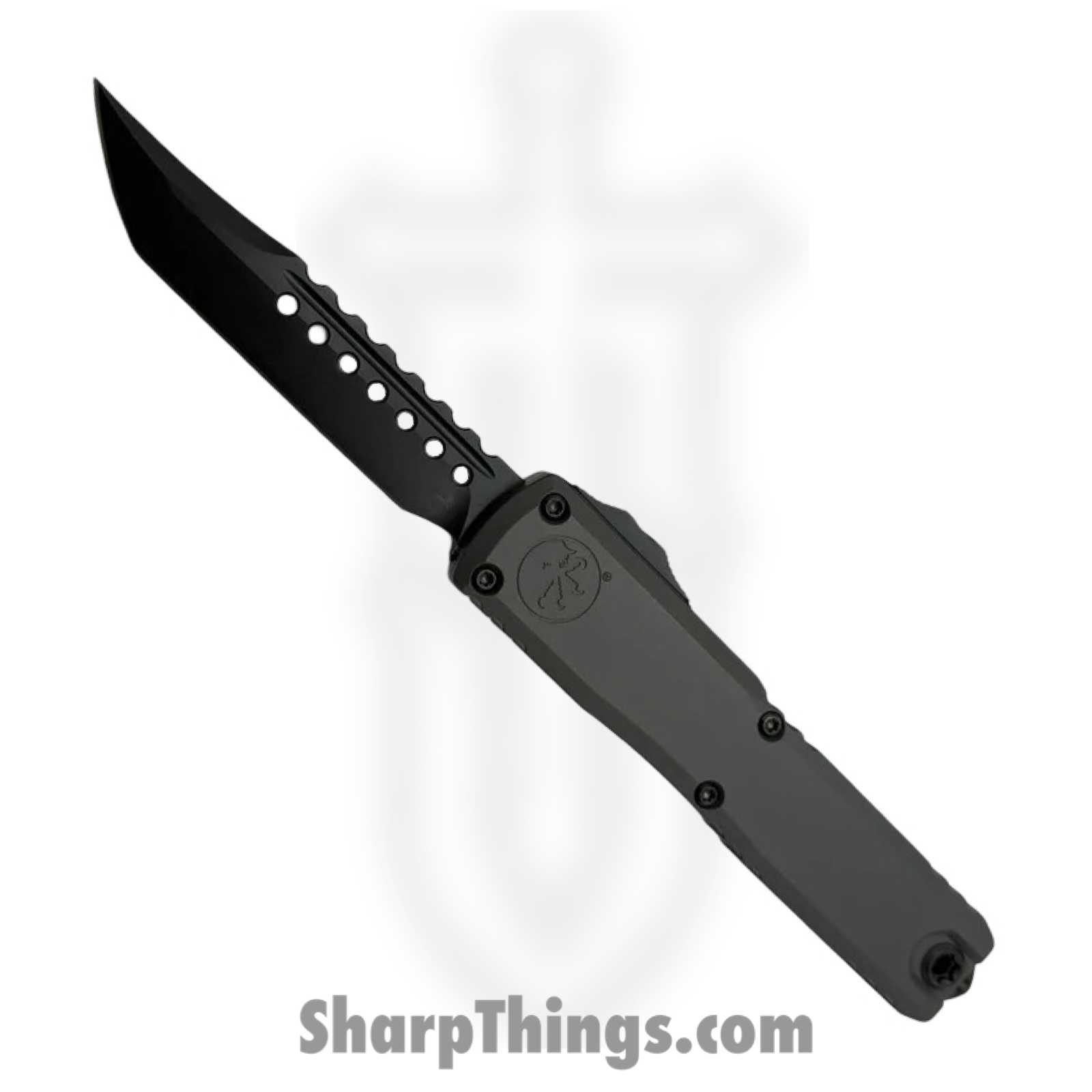 Microtech - 1119-1DLCTNCS - Ultratech Gen III ZBP - OTF Auto - M390MK Coated Hellhound - Aluminum - Natural