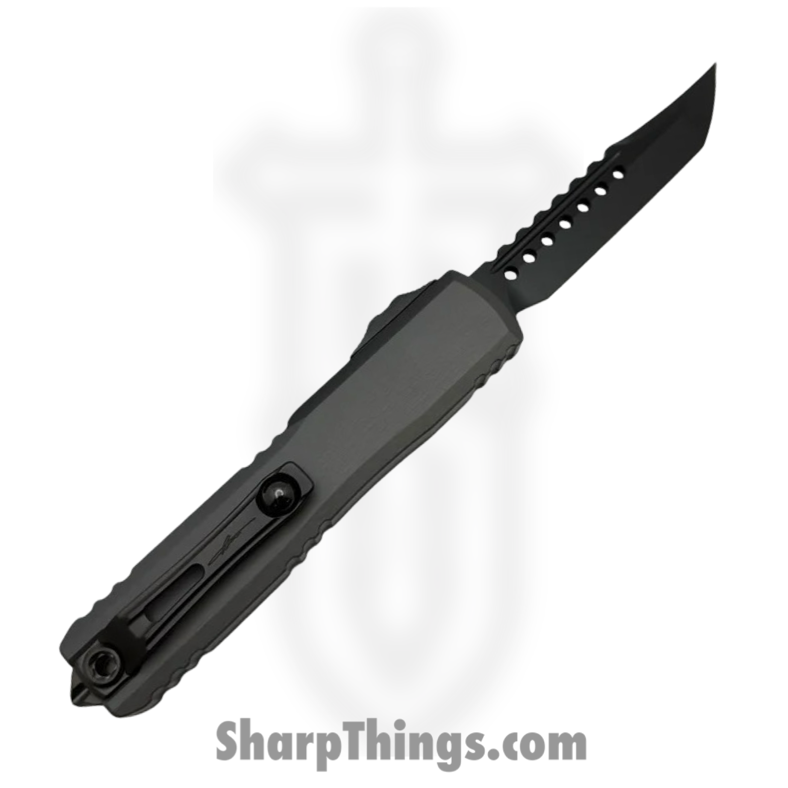 Microtech - 1119-1DLCTNCS - Ultratech Gen III ZBP - OTF Auto - M390MK Coated Hellhound - Aluminum - Natural - Image 2