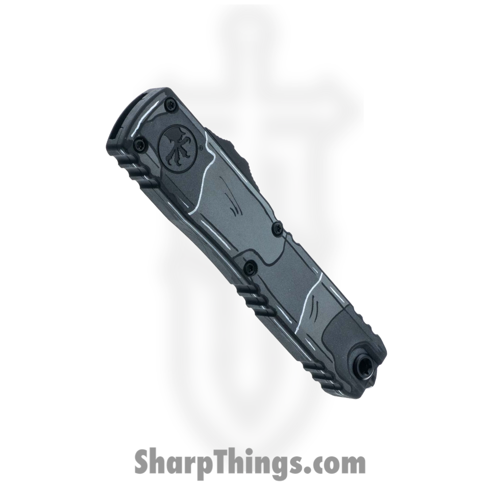 Microtech - 1122-1UCCOMICS - Ultratech ZBP Gen III SS - OTF Auto - M390MK Coated Dagger - Comic Strip Aluminum - Urban Camo - Image 3