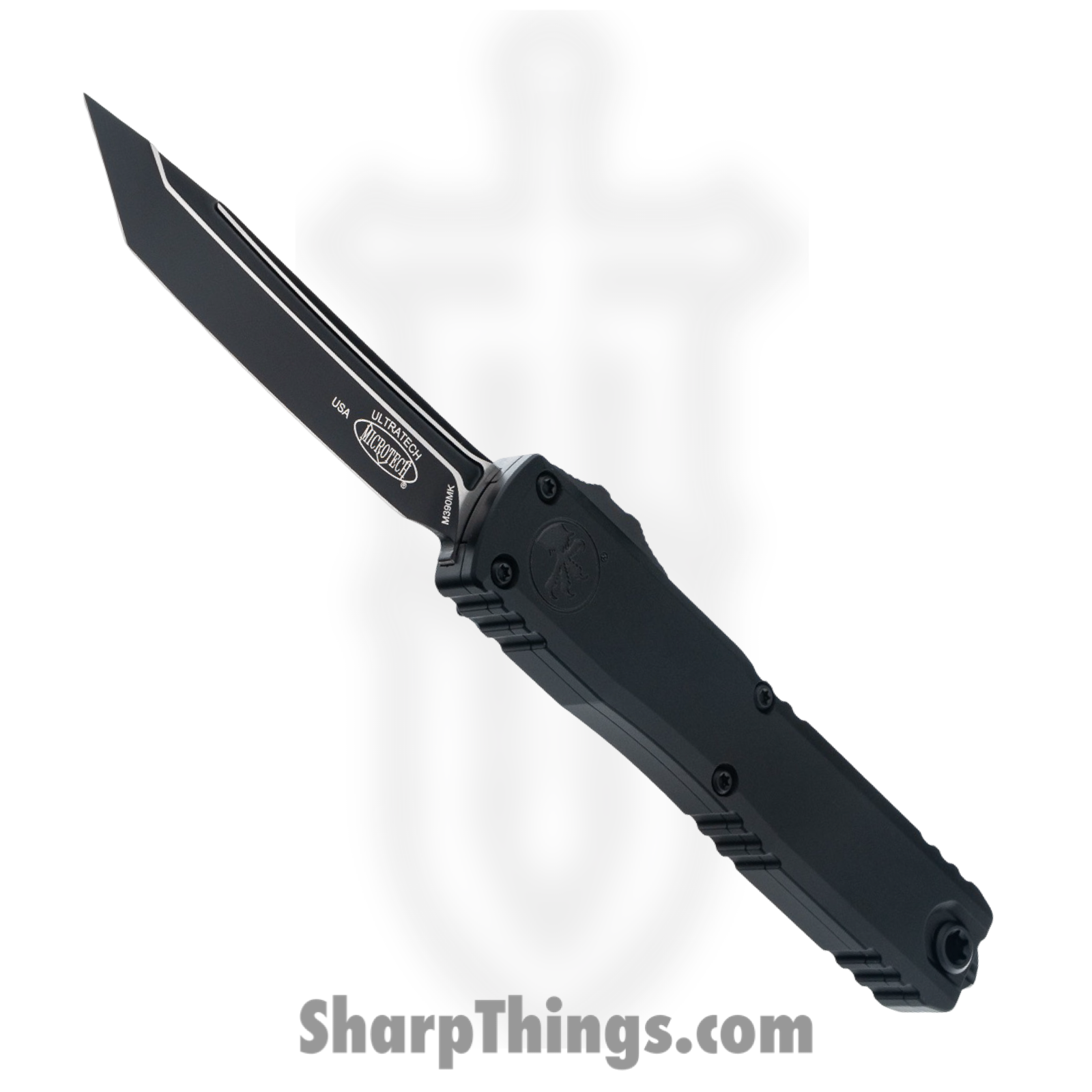 Microtech - 1123-1T - Ultratech Gen III ZBP - OTF Auto - M390MK Coated Tanto - Aluminum - Black