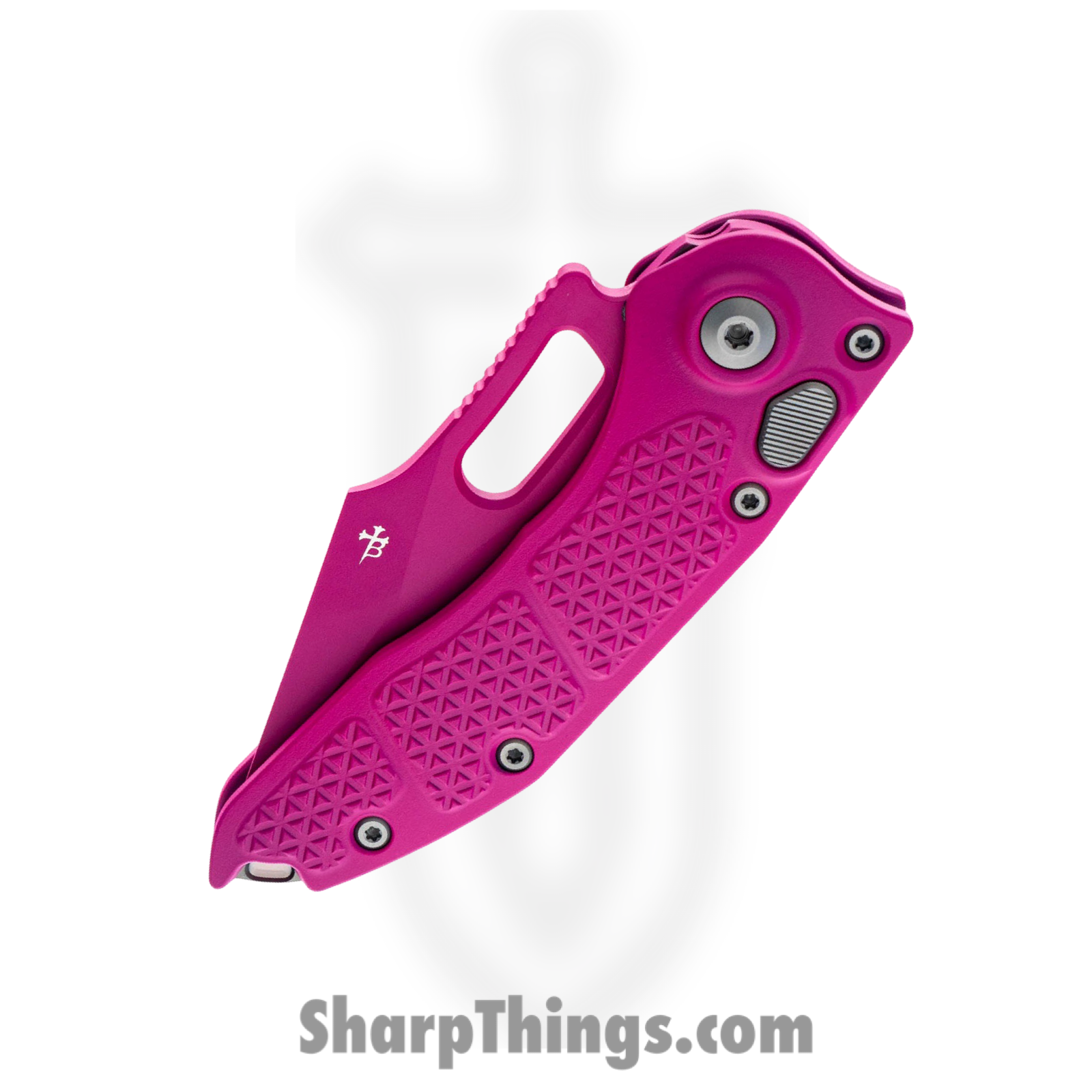 Microtech - 169-1PK-X14 - Stitch - Automatic Knife - M390 Coated Spear Point - 6061-T6 Aluminum - Pink - Image 3