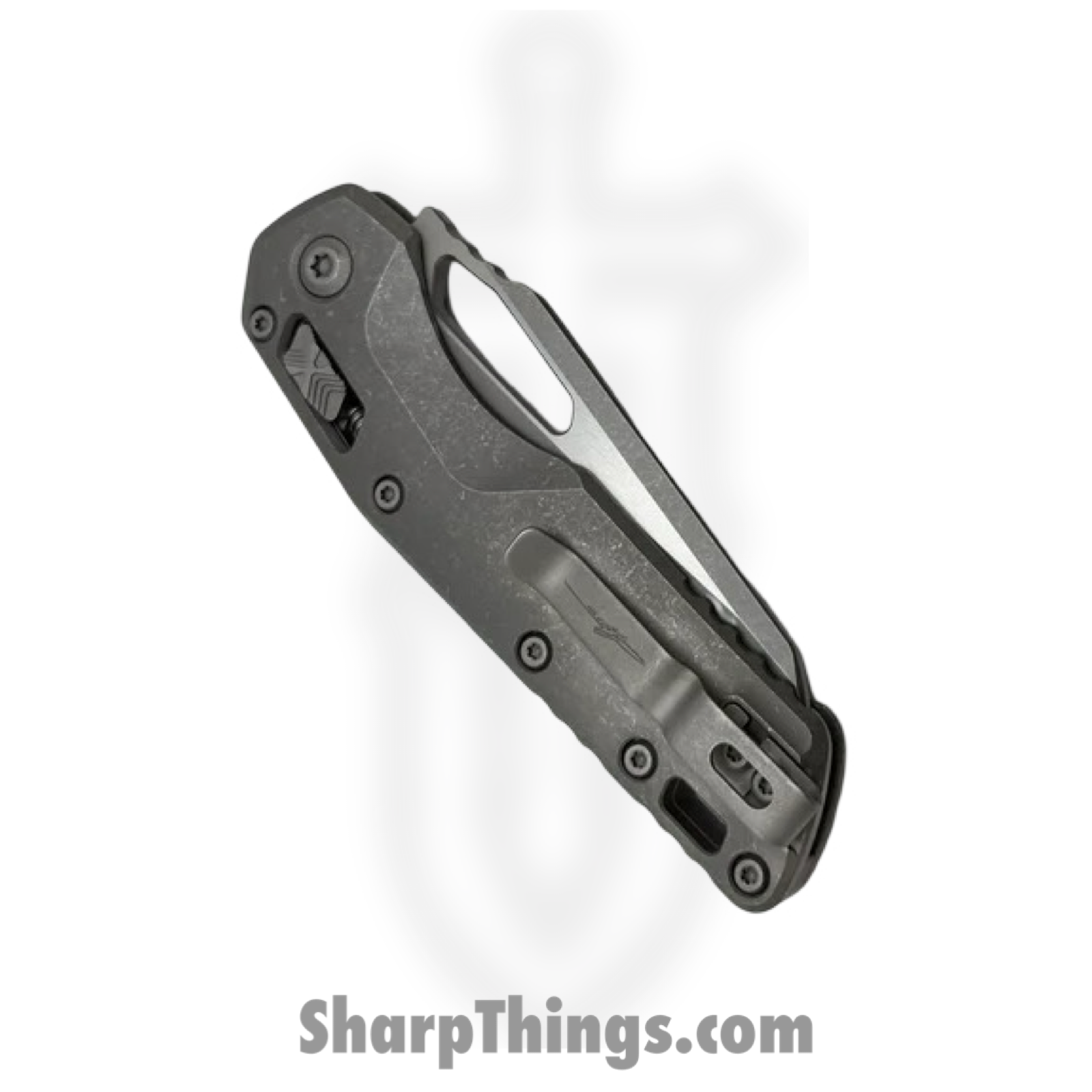 Microtech - 210-10APMS1 - MSI Marfione Select - Folding Knife - M390MK Apocalyptic Modified Sheepsfoot - Titanium - Gray - Image 4