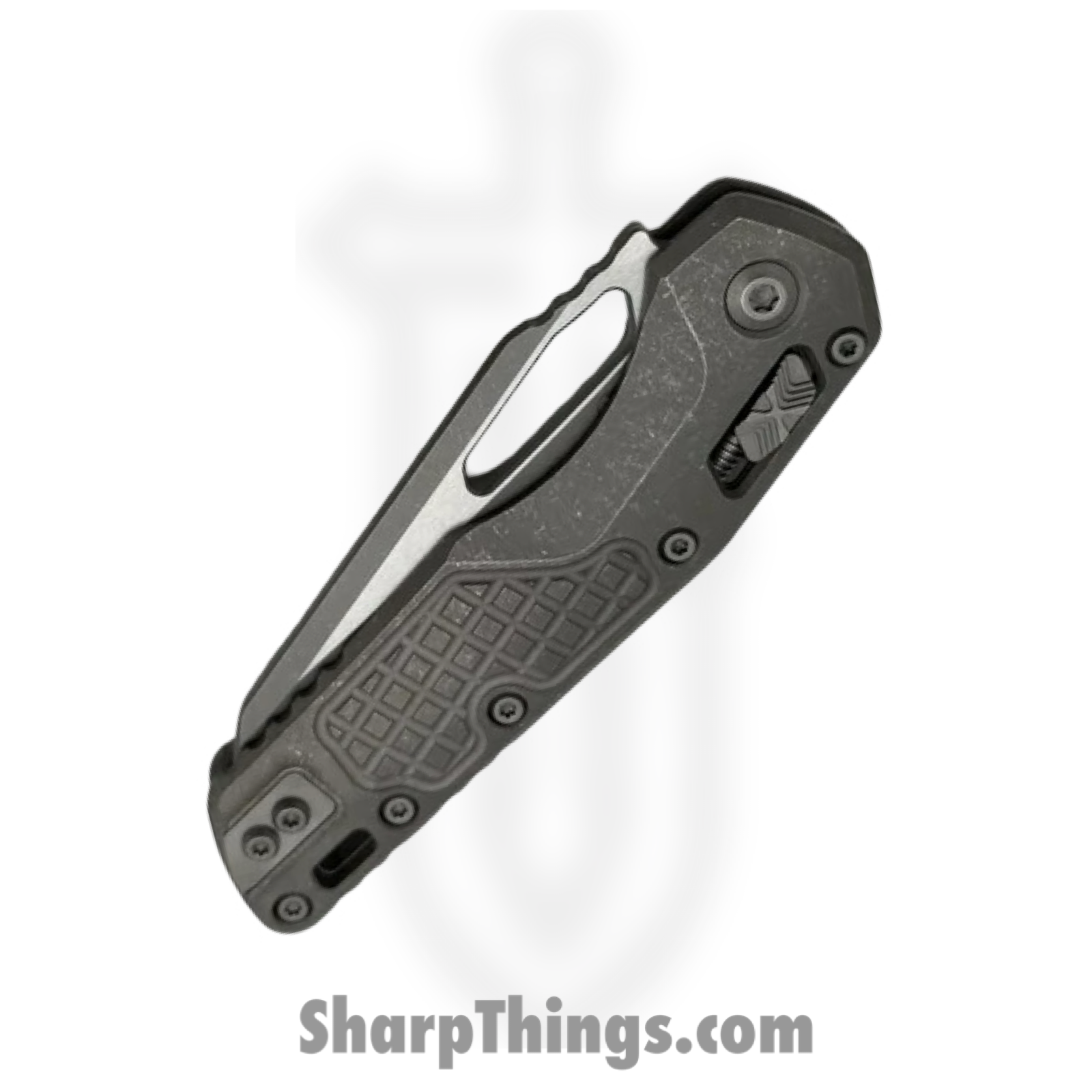 Microtech - 210-11APFRMS1 - MSI Marfione Select - Folding Knife - M390MK Apocalyptic Wharncliffe P/S - Frag Titanium - Gray - Image 3