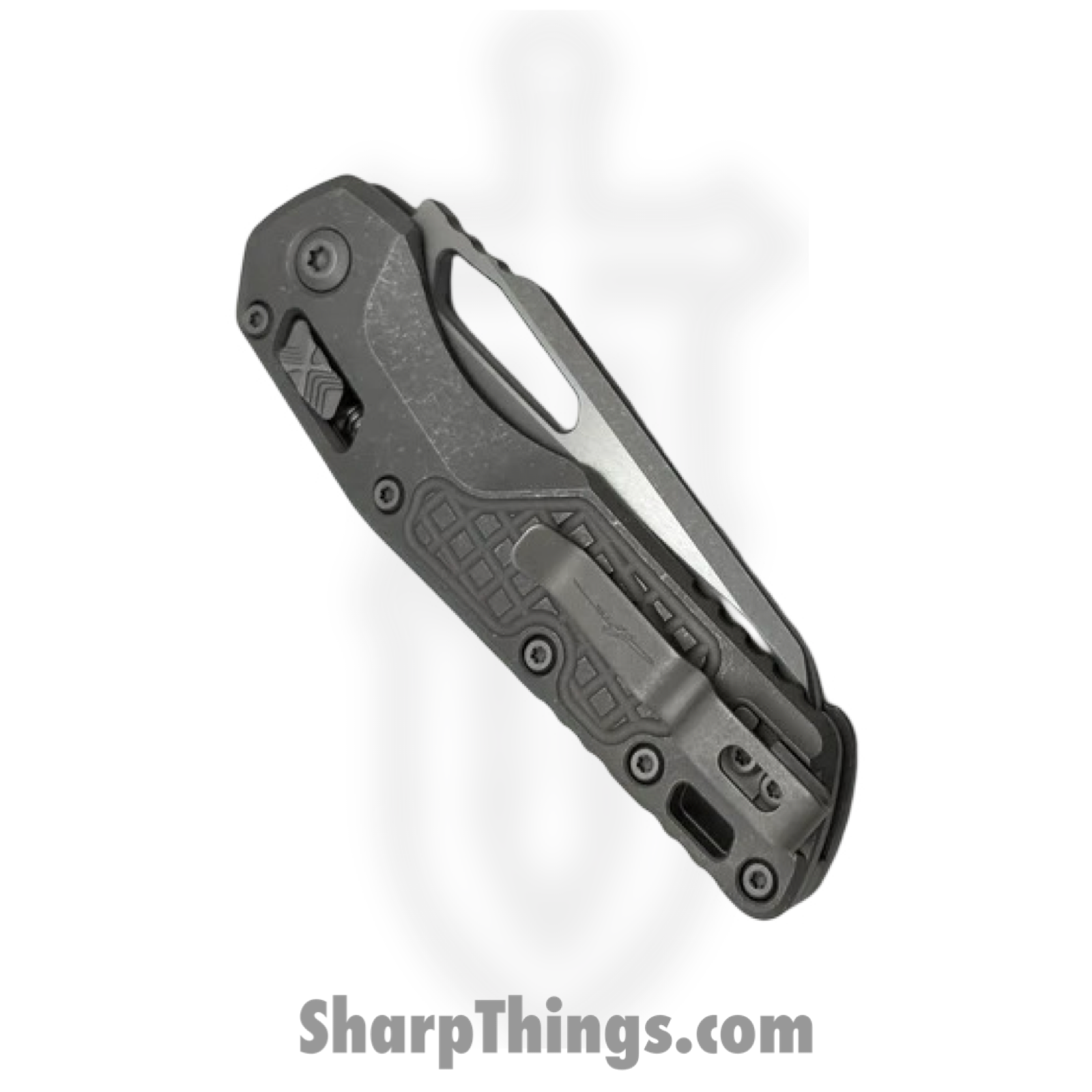 Microtech - 210-11APFRMS1 - MSI Marfione Select - Folding Knife - M390MK Apocalyptic Wharncliffe P/S - Frag Titanium - Gray - Image 4