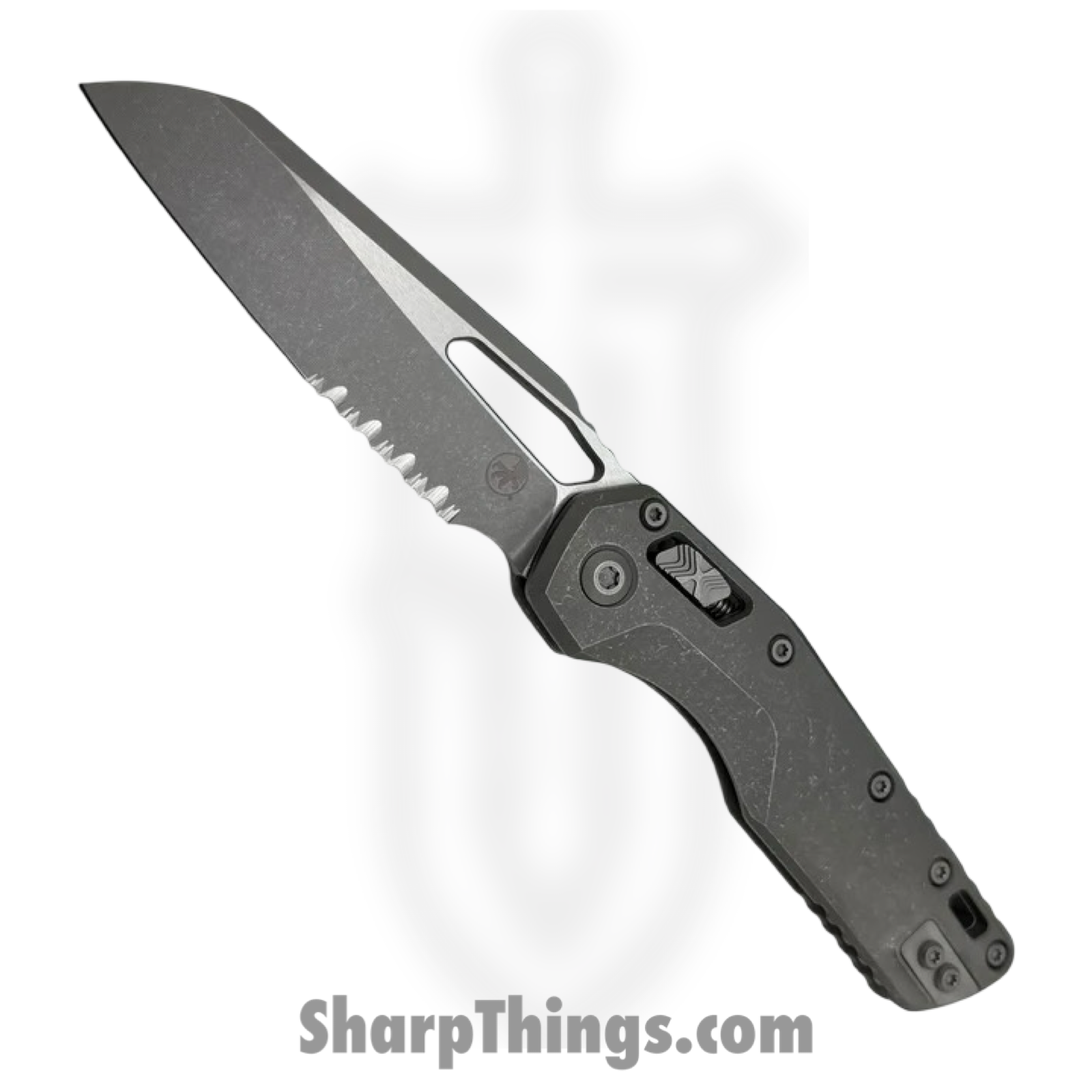 Microtech - 210-11APMS1 - MSI Marfione Select - Folding Knife - M390MK Apocalyptic Wharncliffe P/S - Titanium - Gray