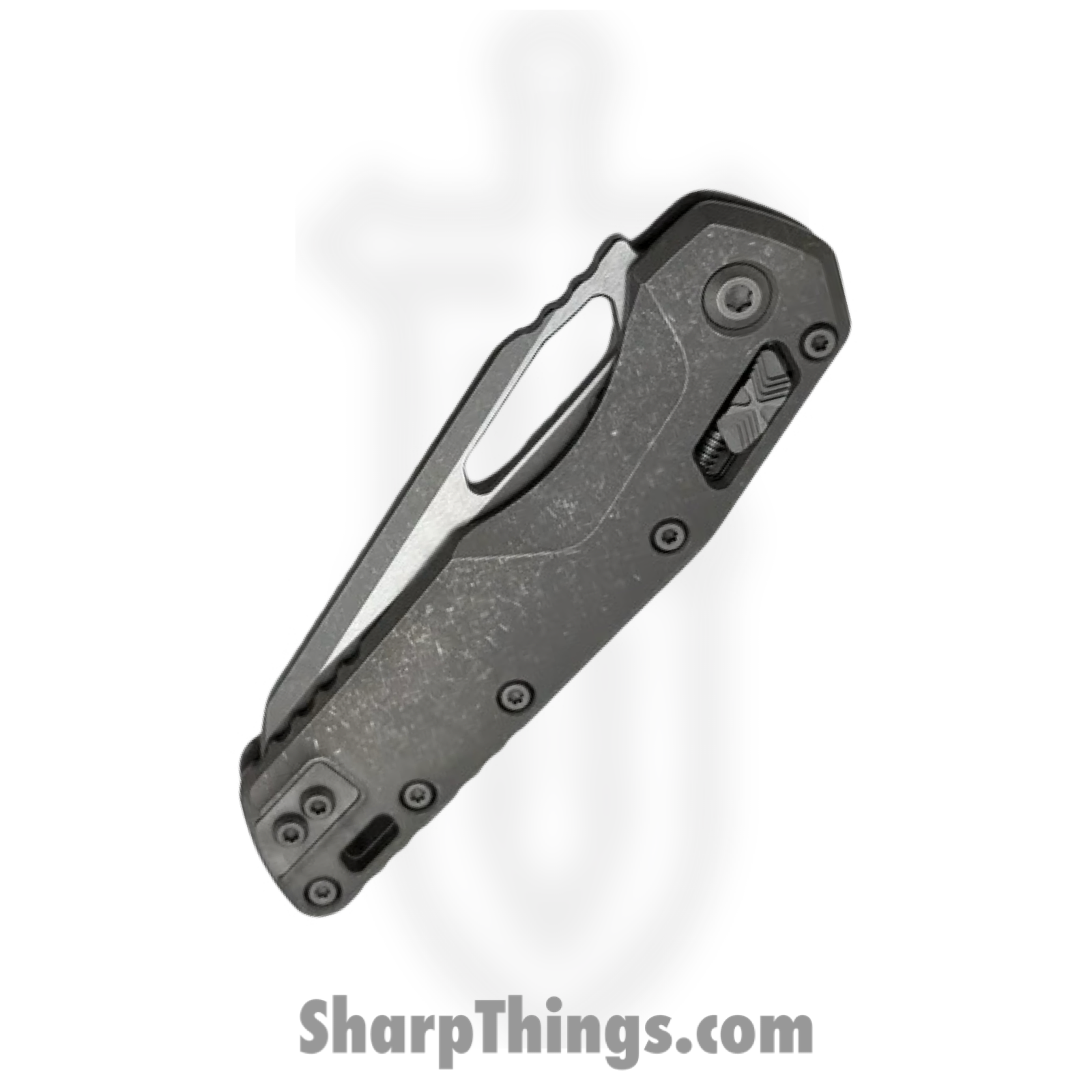 Microtech - 210-11APMS1 - MSI Marfione Select - Folding Knife - M390MK Apocalyptic Wharncliffe P/S - Titanium - Gray - Image 3