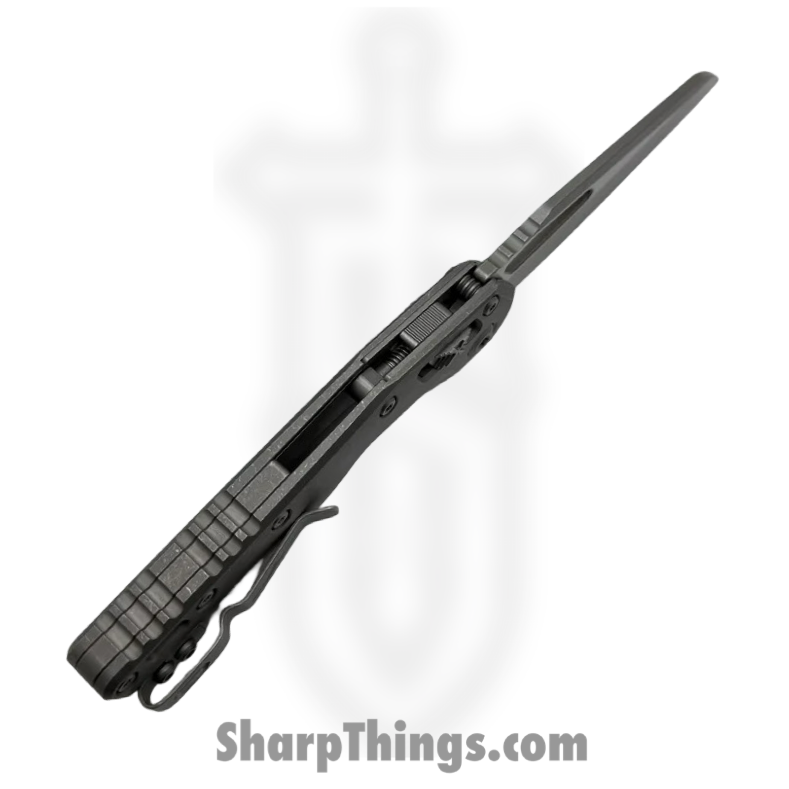 Microtech - 210-11APMS1 - MSI Marfione Select - Folding Knife - M390MK Apocalyptic Wharncliffe P/S - Titanium - Gray - Image 5