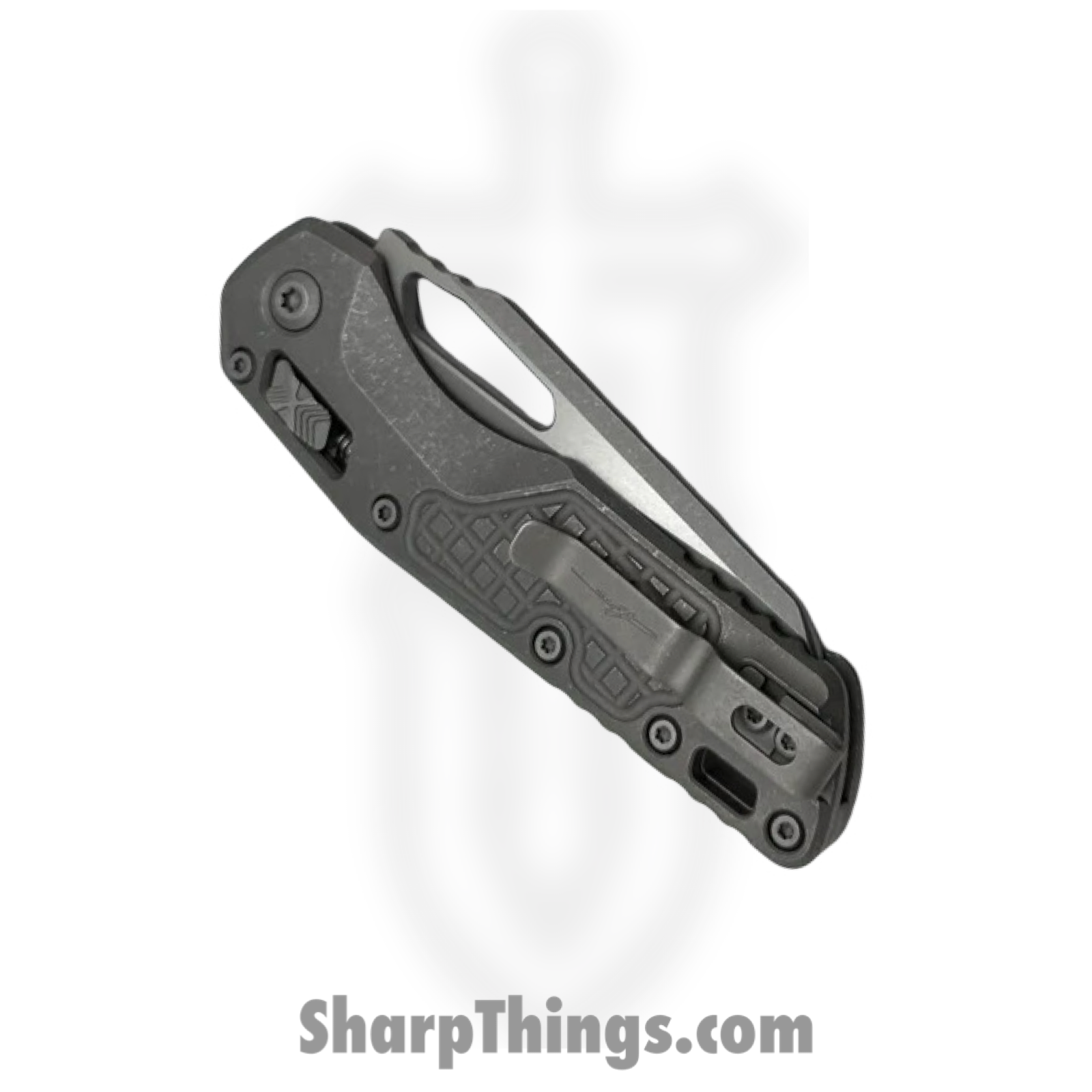 Microtech - 210-12APFRMS1 - MSI Marfione Select - Folding Knife - M390MK Apocalyptic Wharncliffe F/S - Frag Titanium - Gray - Image 4