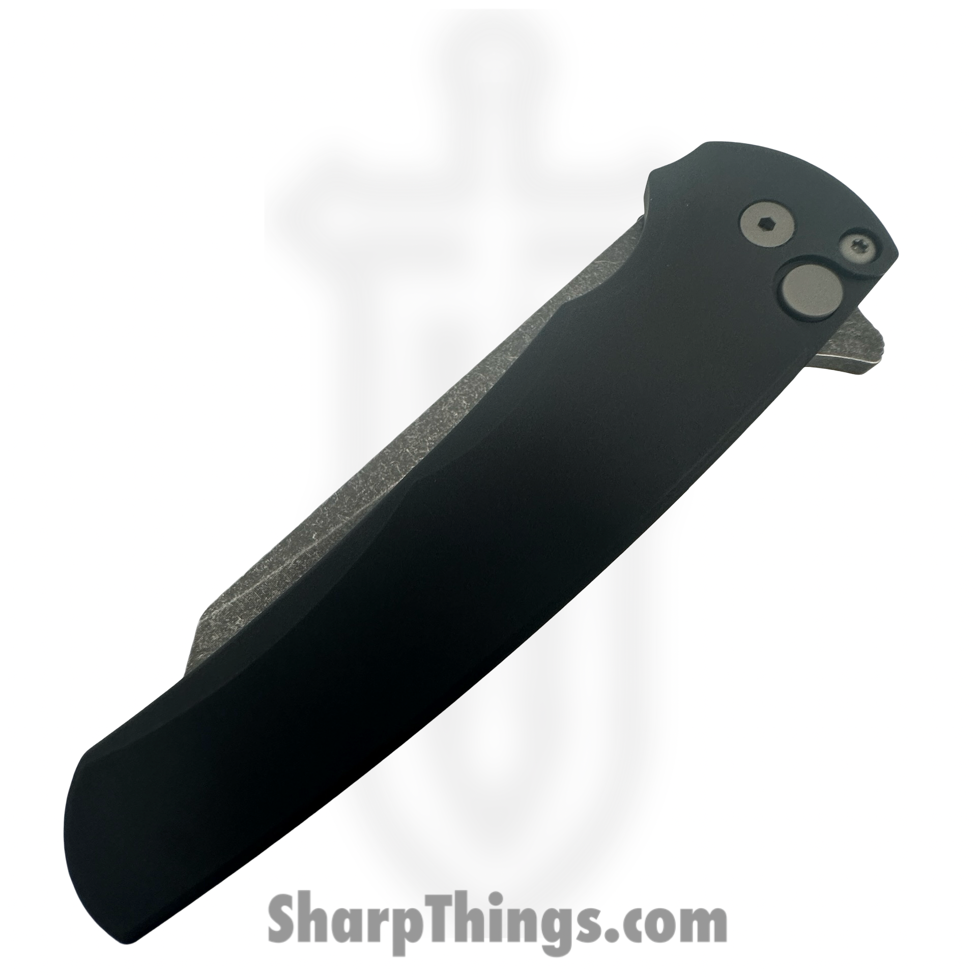 ProTech - 5401-AW - Malibu - Folding Knife - CPM MagnaCut Acid Wash Reverse Tanto - Aluminum - Black - Image 2