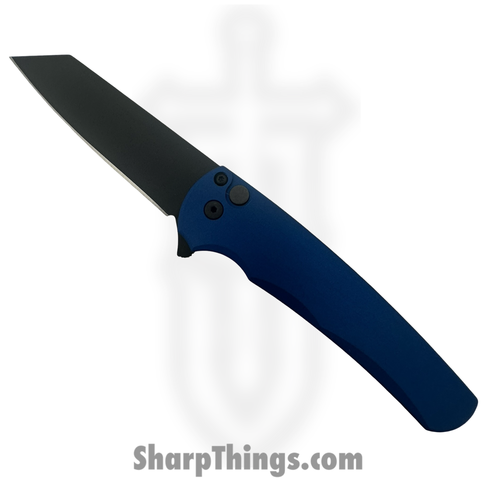 ProTech - 5403-BLUE - Malibu - Folding Knife - CPM MagnaCut Coated Reverse Tanto - Aluminum - Blue