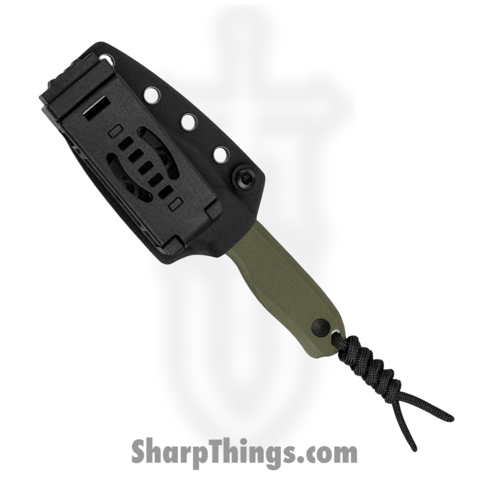 Kizer Cutlery - KI1093A1 - Drop Bear - Fixed Blade Knife - AEB-L Satin Sheepsfoot - G10 - OD Green - Image 5