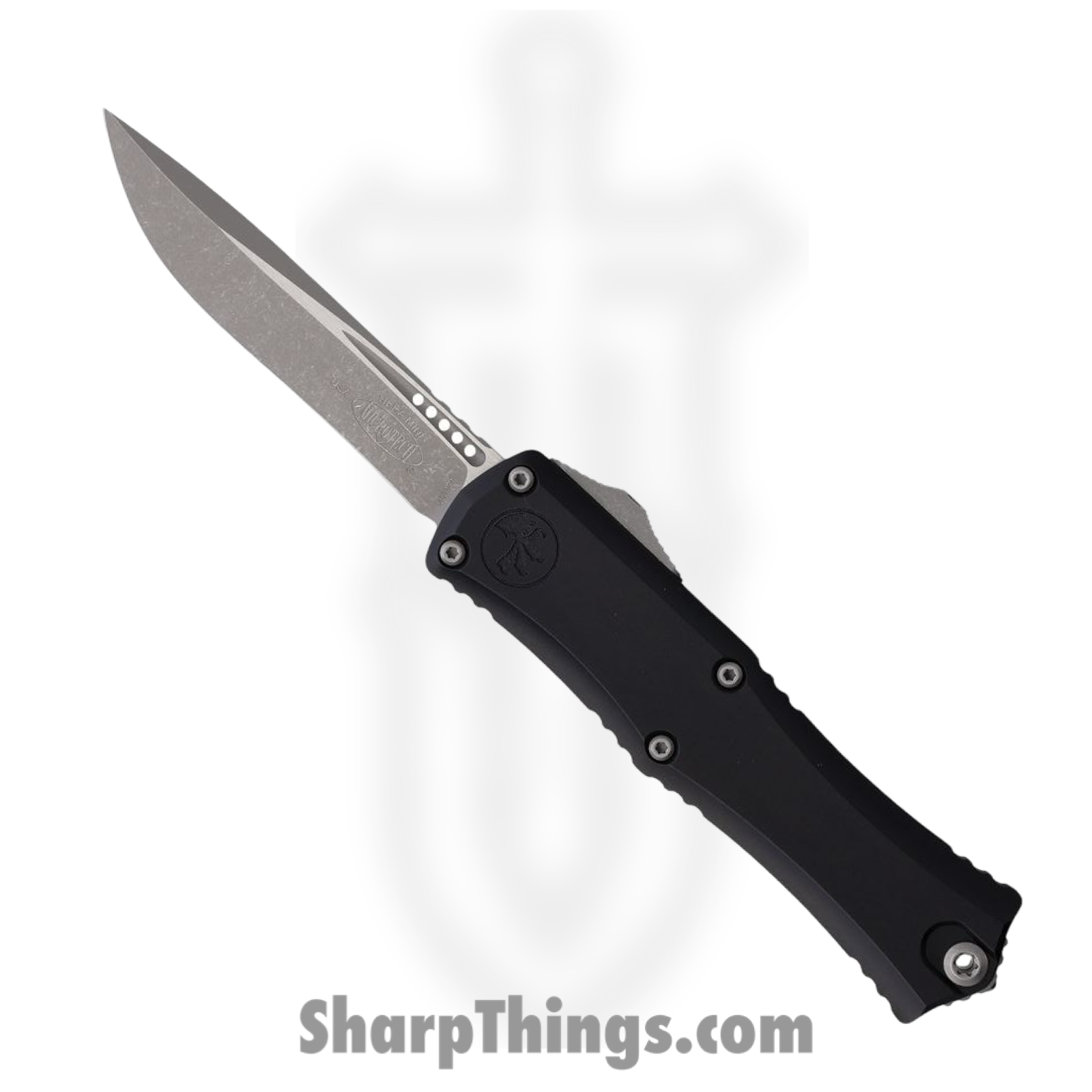 Microtech - MCT1705M10AP - Mini Hera II - OTF Auto - M390MK Apocalyptic Recurve - Aluminum - Black