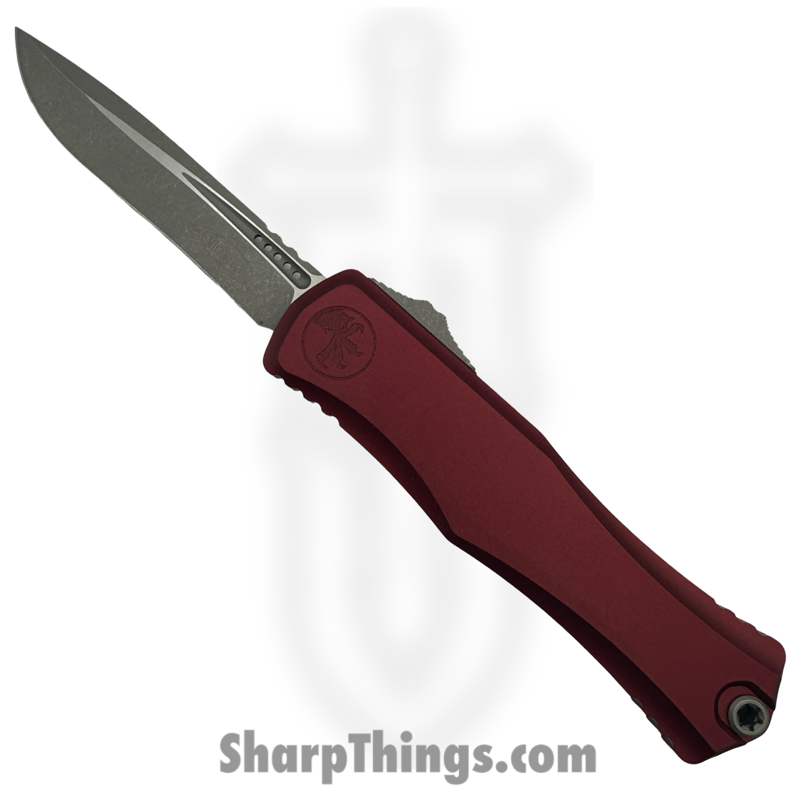 Microtech - 1705-10APMR - Hera II - OTF Auto - M390MK Apocalyptic Recurve - 6061-T6 Aluminum - Merlot