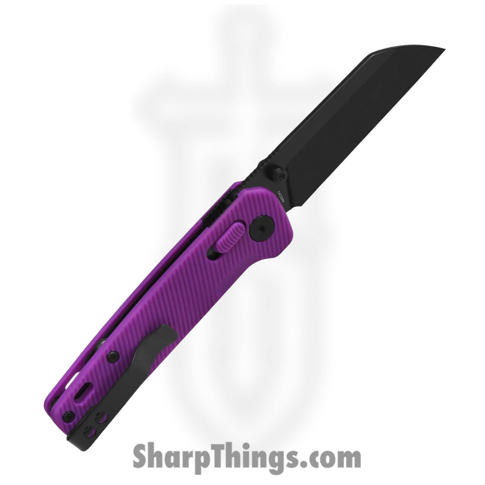 QSP - QS130GLE2 - Penguin Glyde - Folding Knife - 14C28N Coated Sheepsfoot - FRN - Purple - Image 2