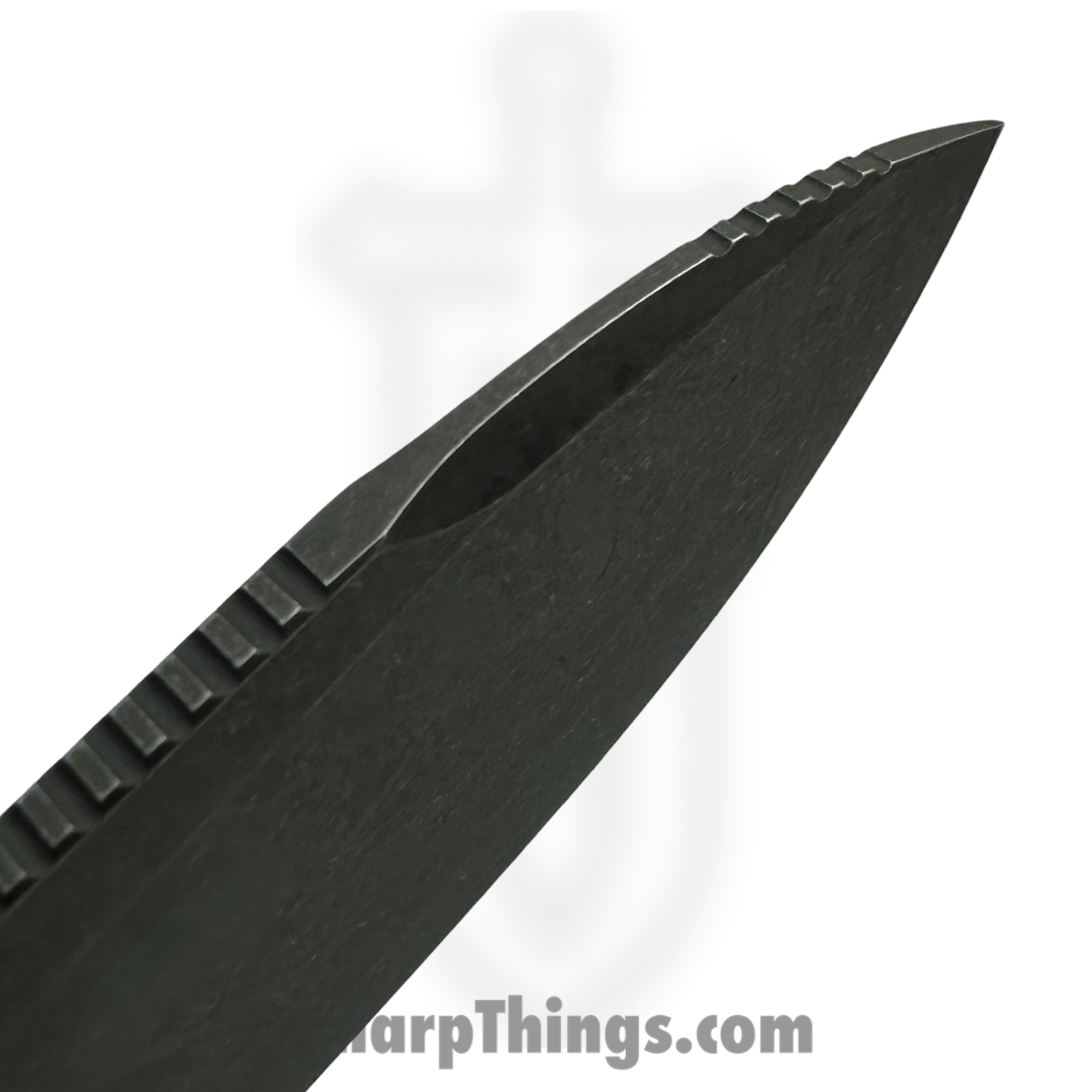 Kizer Cutlery - 1094A1- Drop Bear - Fixed Blade Knife - AEB-L Stone Wash Spearpoint -Brown Burlap Micarta - Image 3