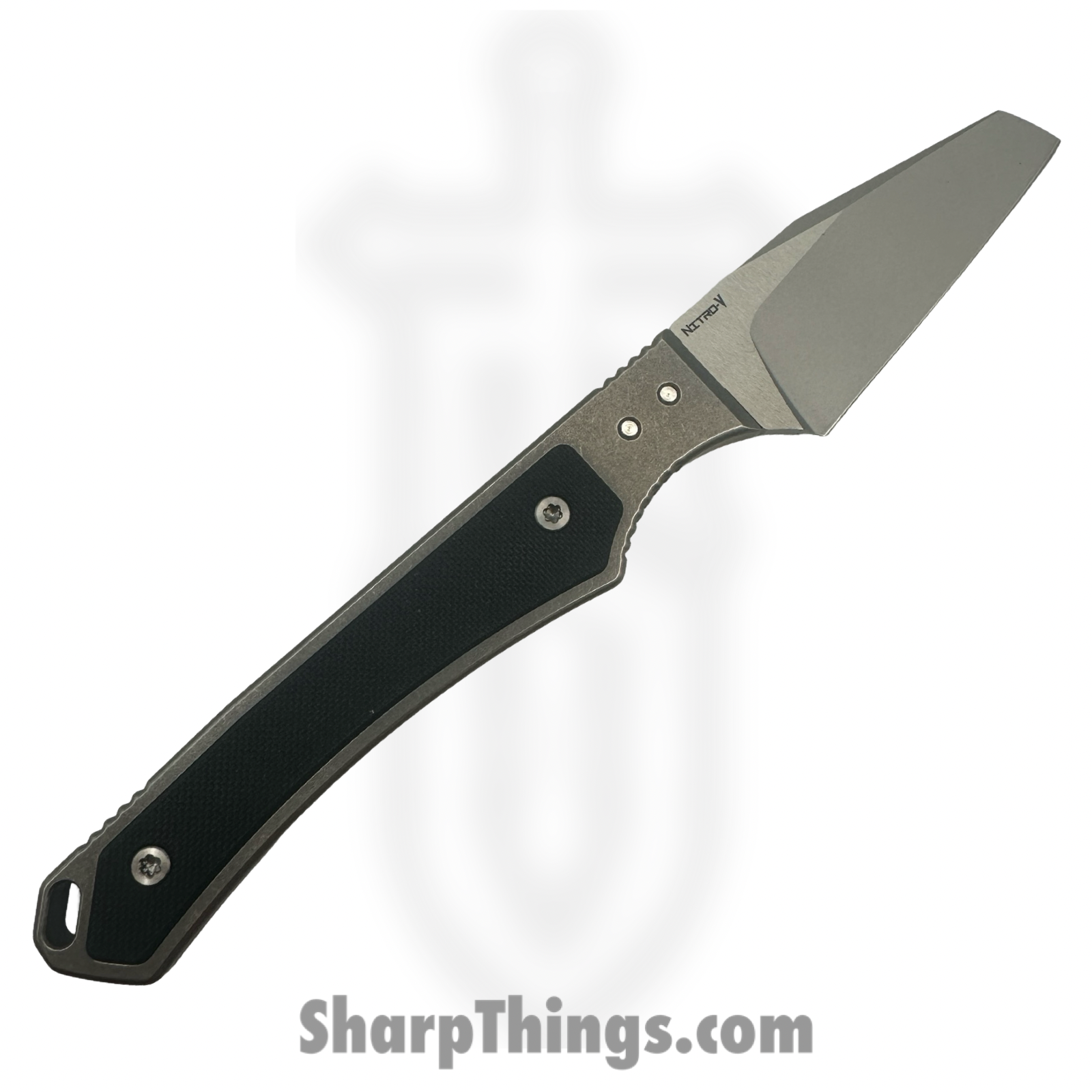 Vero Engineering - PhaseG10Bk - Phase - Fixed Blade Knife - Nitro-V Stonewash Wharncliffe - G10 - Black - Image 2