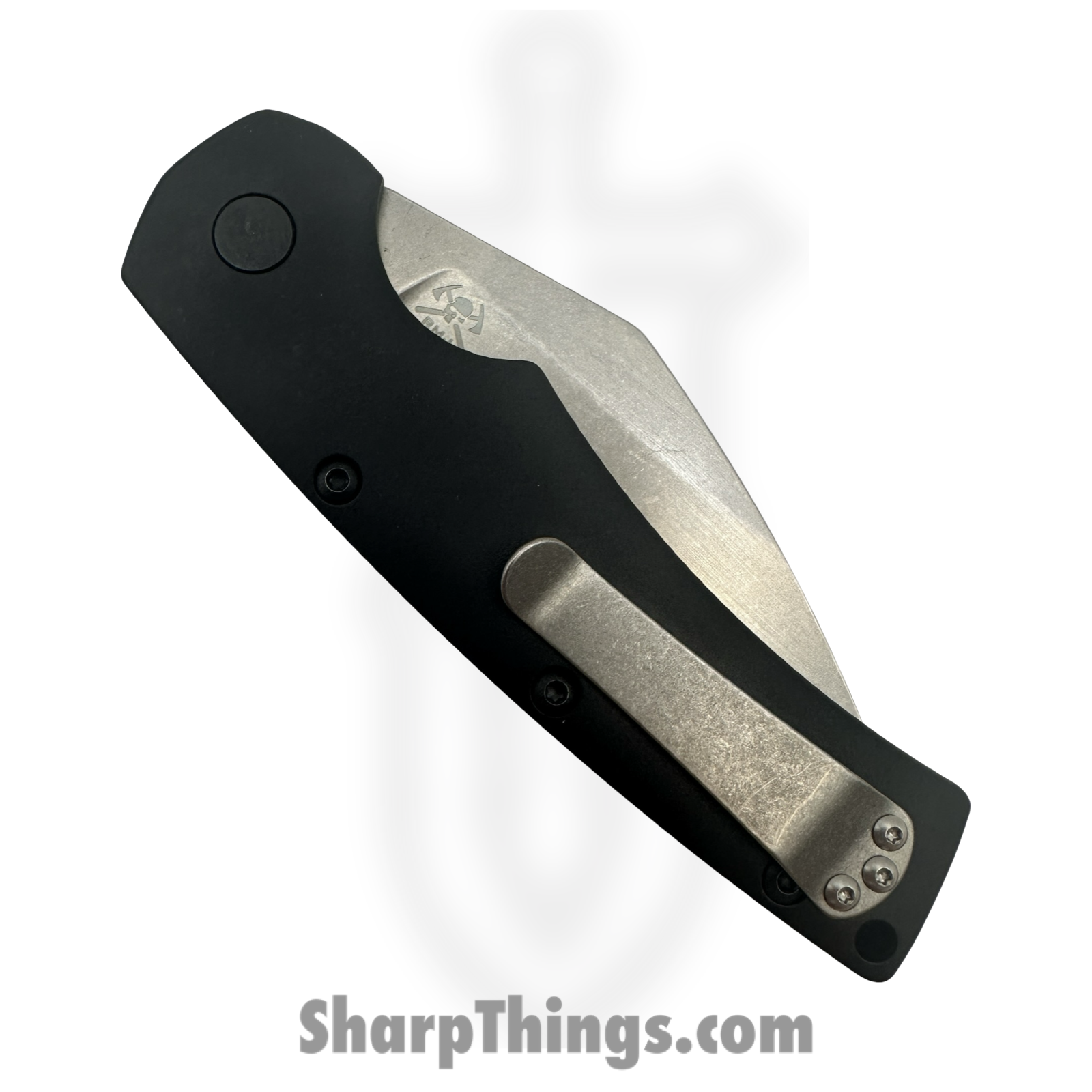 Defiant 7 - D7-Sax-SW-BK - Seax - Automatic Knife - CPM MagnaCut Stonewash Seax - Aluminum - Black - Image 5