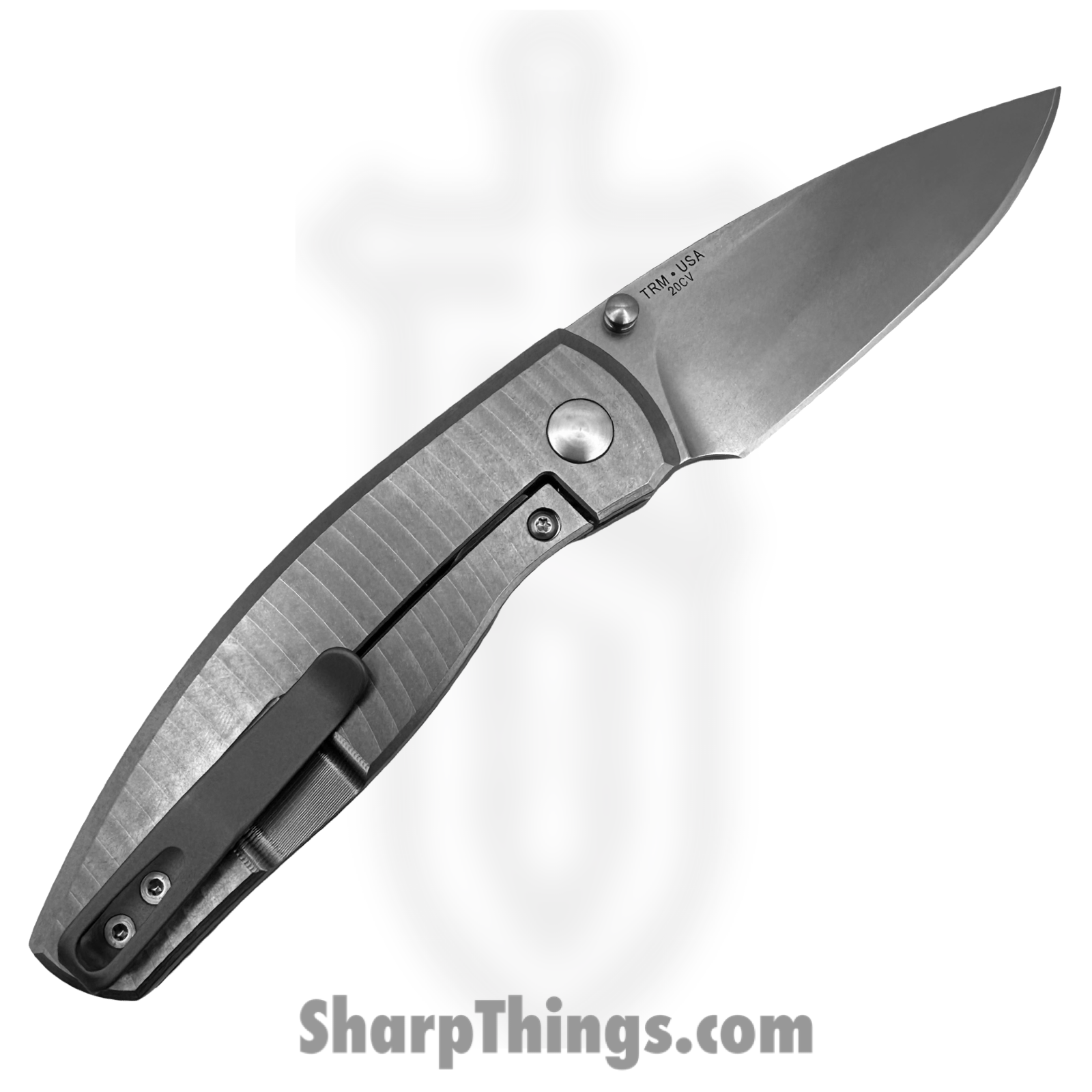 TRM - DLR-N2FL-TI - Neutron 2 - Folding Knife - CPM 20cv Satin Drop Point - Frame Lock - Radial Titanium - Silver - Image 2