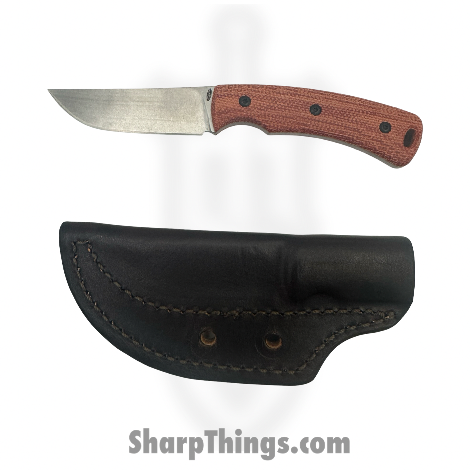 TRM - DLR-TAG-MIC-AUTORA - Tagalong - Fixed Blade Knife - CPM MagnaCut Satin Drop Point - Micarta - Autumn Orange - Image 4