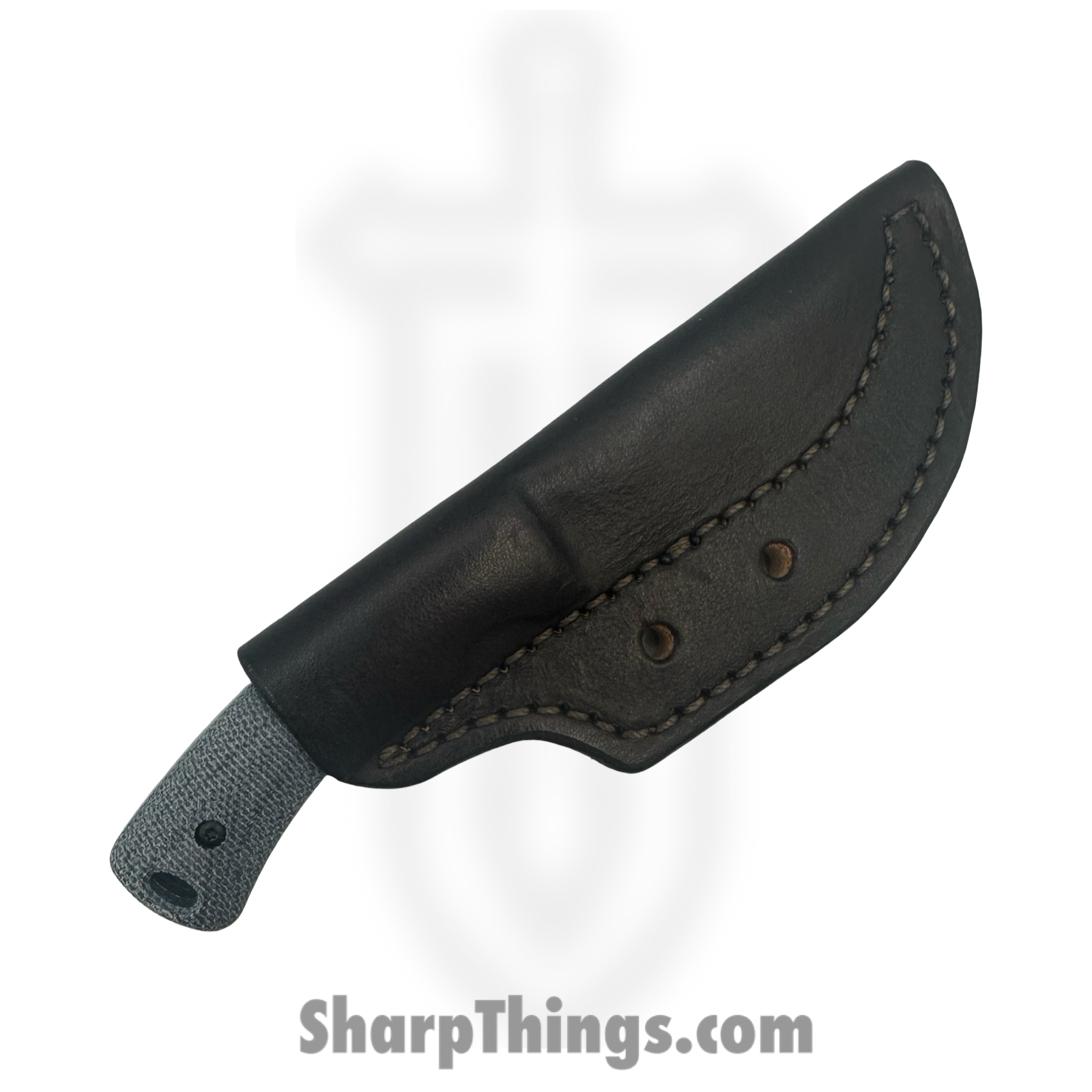TRM - DLR-TAG-MIC-BLUDEN - Tagalong - Fixed Blade Knife - CPM MagnaCut Satin Drop Point - Micarta - Blue Denim - Image 3