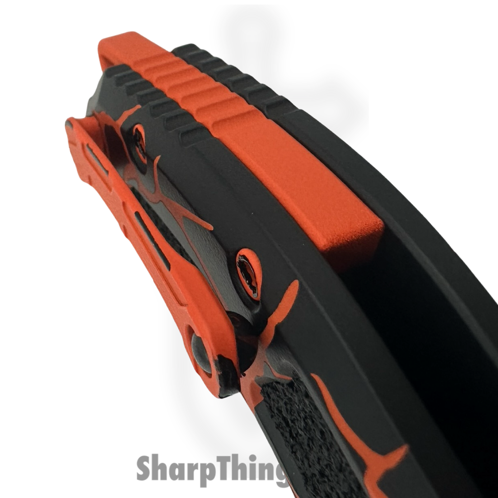 Heretic Knives - H012-MAG-OG - Medusa - Automatic Knife - CPM MagnaCut Coated Recurve - Aluminum - Magma Orange - Image 6