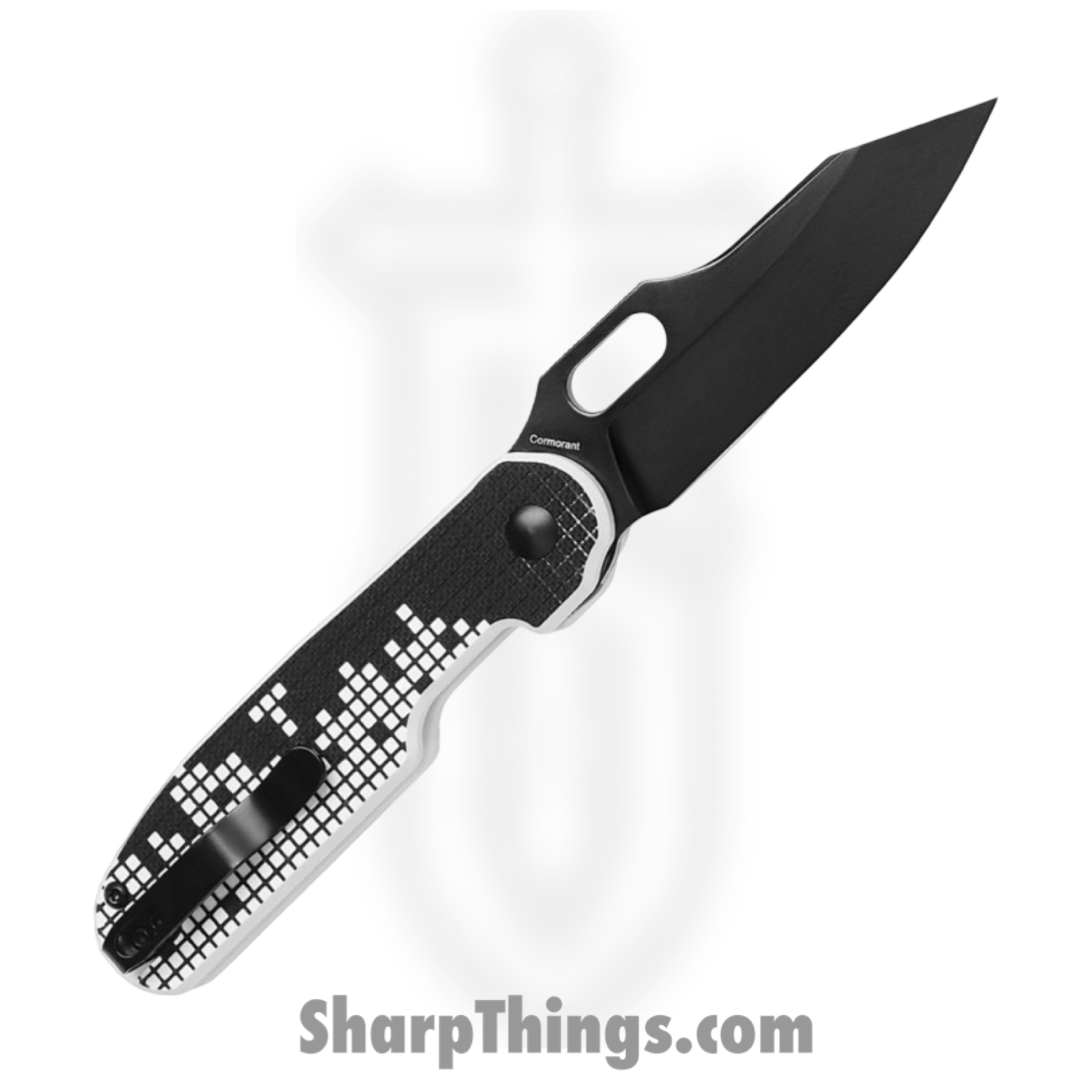 Kizer Cutlery - KIV4562A1 - Cormorant - Folding Knife - Nitro-V Coated Clip Point - G10 - Black White - Image 2