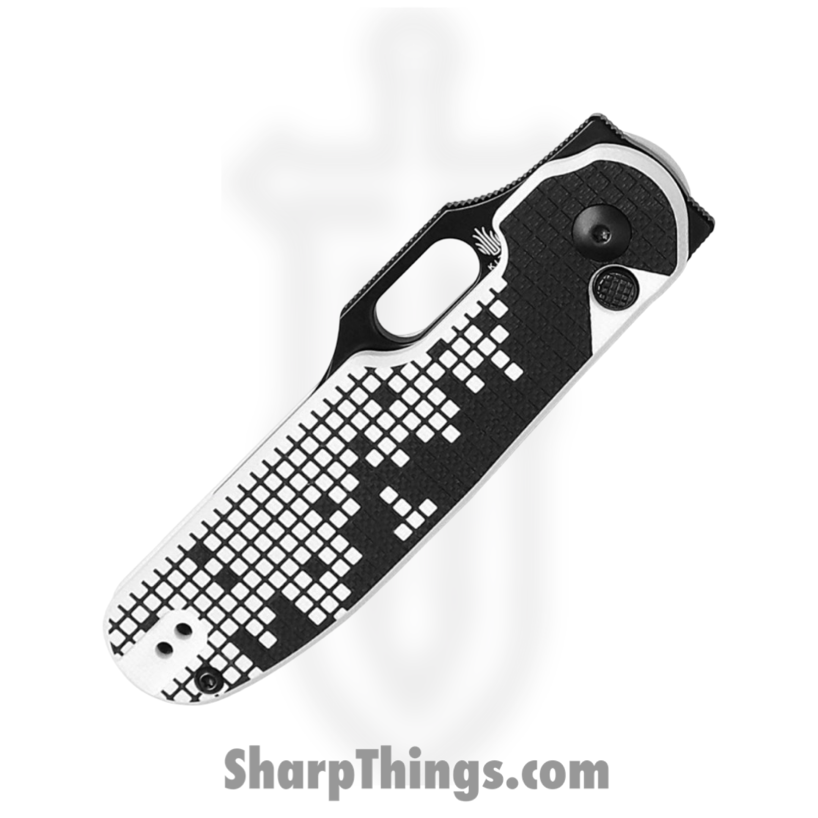Kizer Cutlery - KIV4562A1 - Cormorant - Folding Knife - Nitro-V Coated Clip Point - G10 - Black White - Image 3