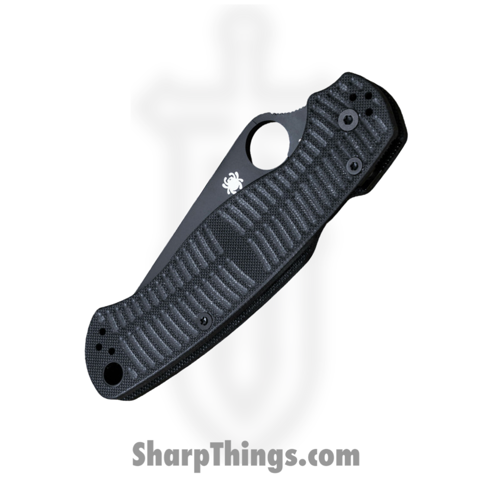 Spyderco - SC81GMCBKP2 - Para Military 2 - Folding Knife - CPM MagnaCut Coated Clip Point - G10 - Black - Image 3