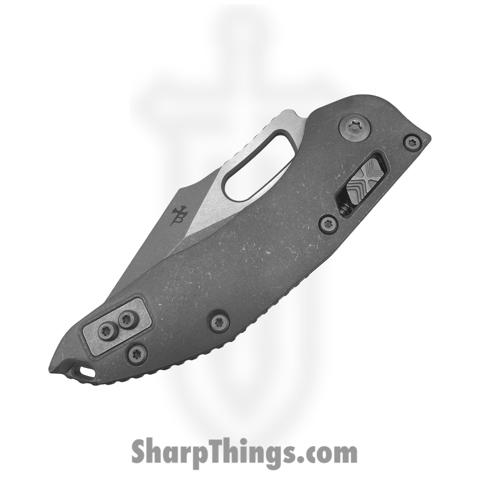 Microtech - 169RL-169RL-10APMS1 - Stitch - Folding Knife - M390MK Apocalyptic Wharncliffe -Titanium Handles - Apocalyptic - Image 3