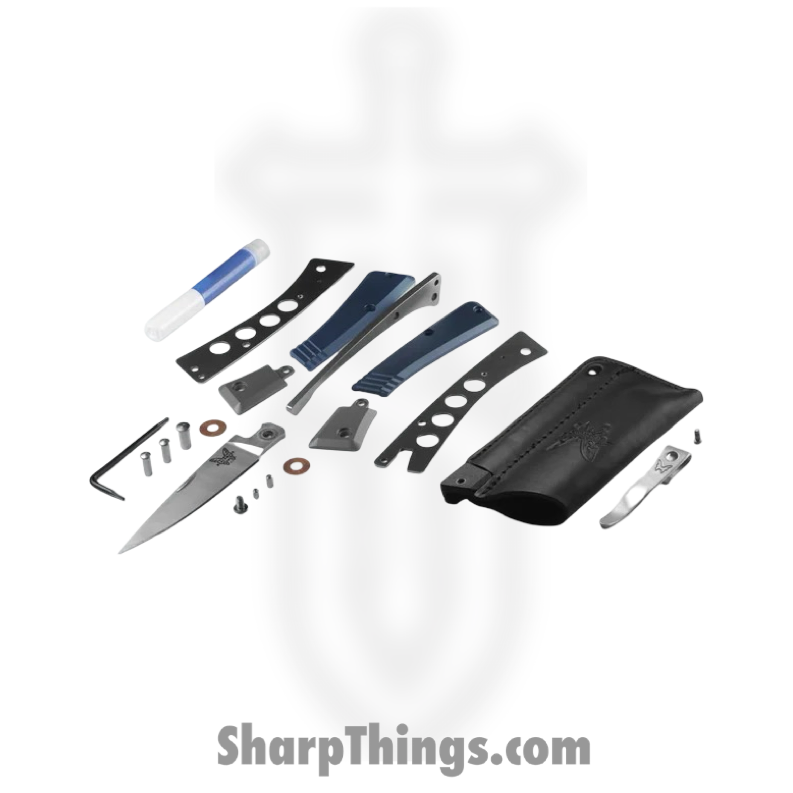 Benchmade - 315 - Successor - Folding Knife - M390 Satin Drop Point - 6061-T6 Aluminum - Crater Blue - Image 4