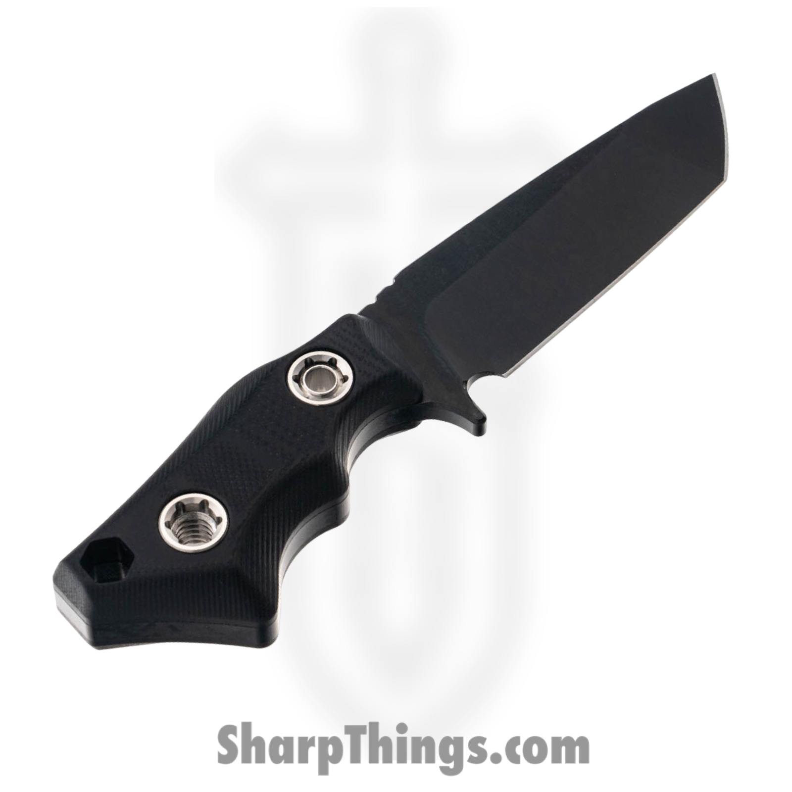 1881 Knife Works - MMS032 - Micro Tanto - Fixed Blade Knife - 1095 Cro-Van Coated Tanto - G10 - Black - Image 2