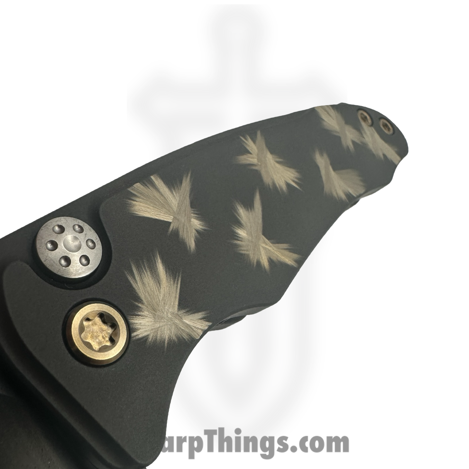 Medford Knife and Tool - MKT394PQ-30PV-T1CP-BP - Smooth Criminal - Folding Knife - S45VN Coated Drop Point - Titanium "Birds of Paradise" - Black Bronze - Image 3