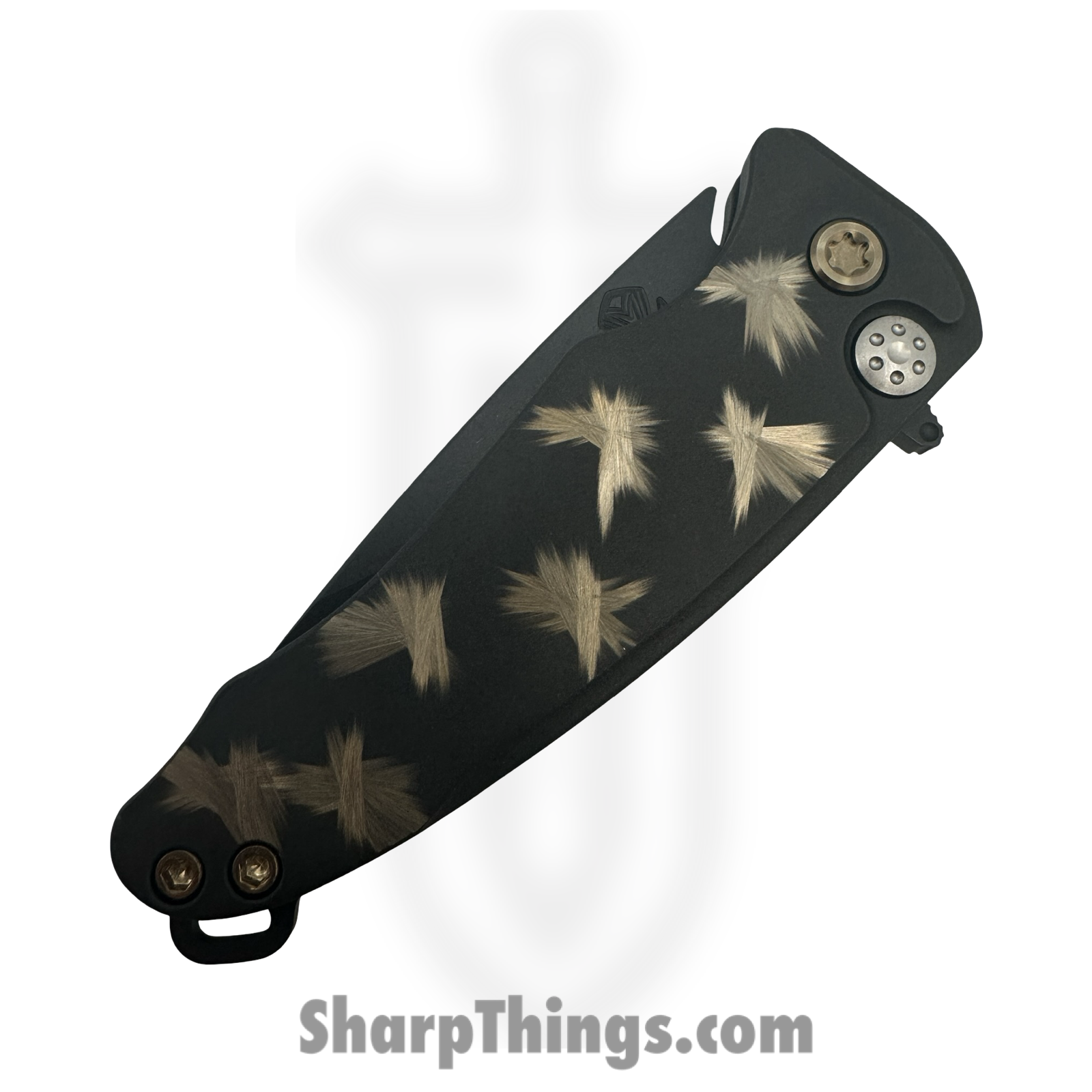 Medford Knife and Tool - MKT394PQ-30PV-T1CP-BP - Smooth Criminal - Folding Knife - S45VN Coated Drop Point - Titanium "Birds of Paradise" - Black Bronze - Image 4