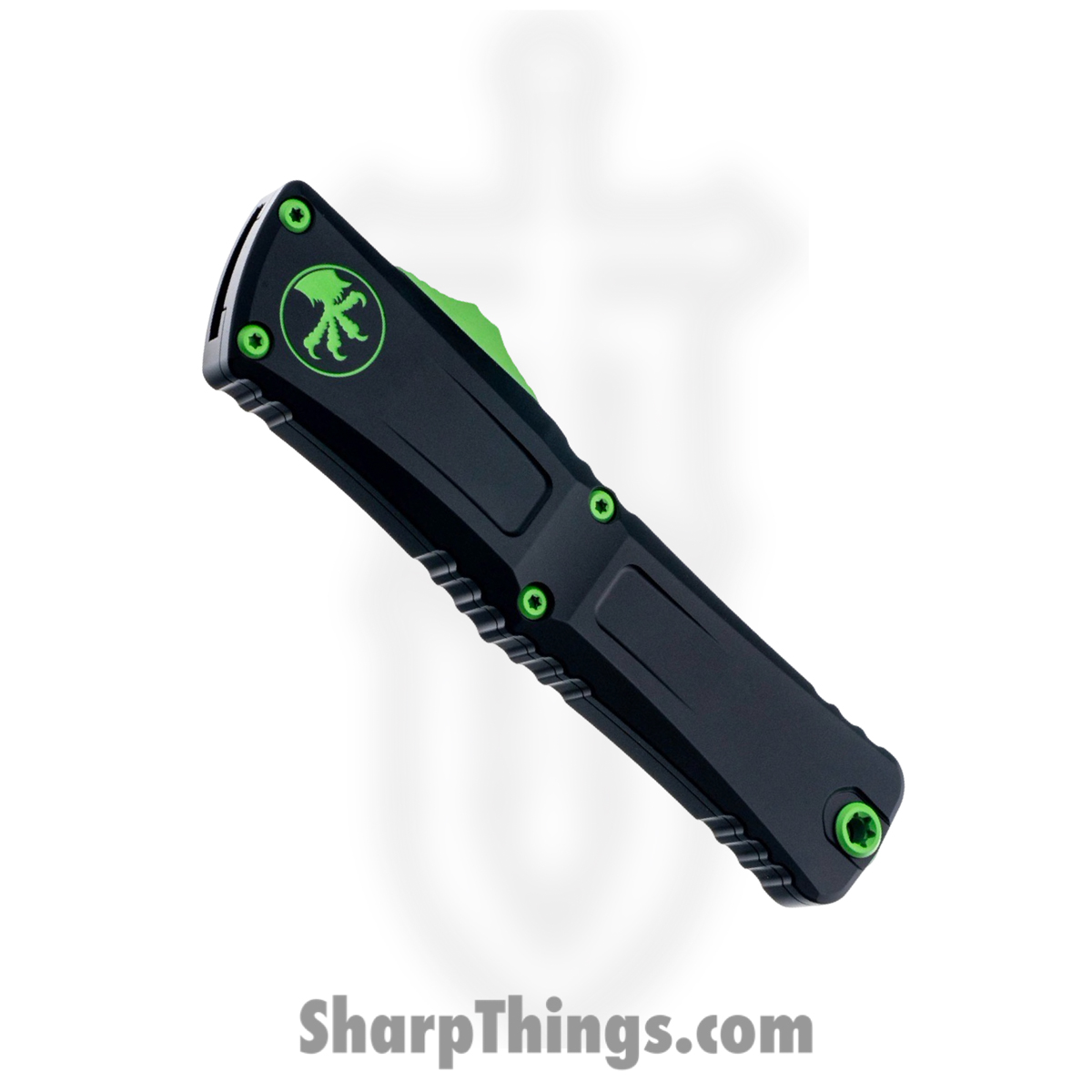 Microtech - 1143-1 GMSK - Combat Troodon Gen III - OTF Auto - M390MK Coated Drop Point - 6061-T6 Aluminum - Black|Green - Image 3