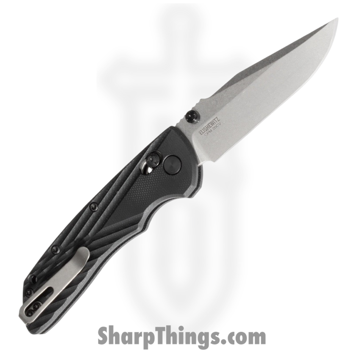 Hogue Knives - 24279 - Deka - Folding Knife - CPM 20CV Tumbled Clip Point - G10 - Black - Image 2