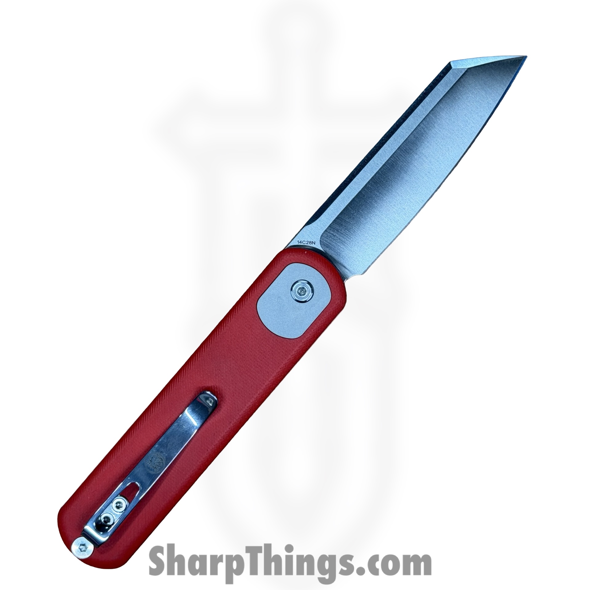 Vosteed - A0726 - Corgi Trek Lock - Folding Knife - 14C28N Satin Sheepsfoot - G10 - Red - Image 2