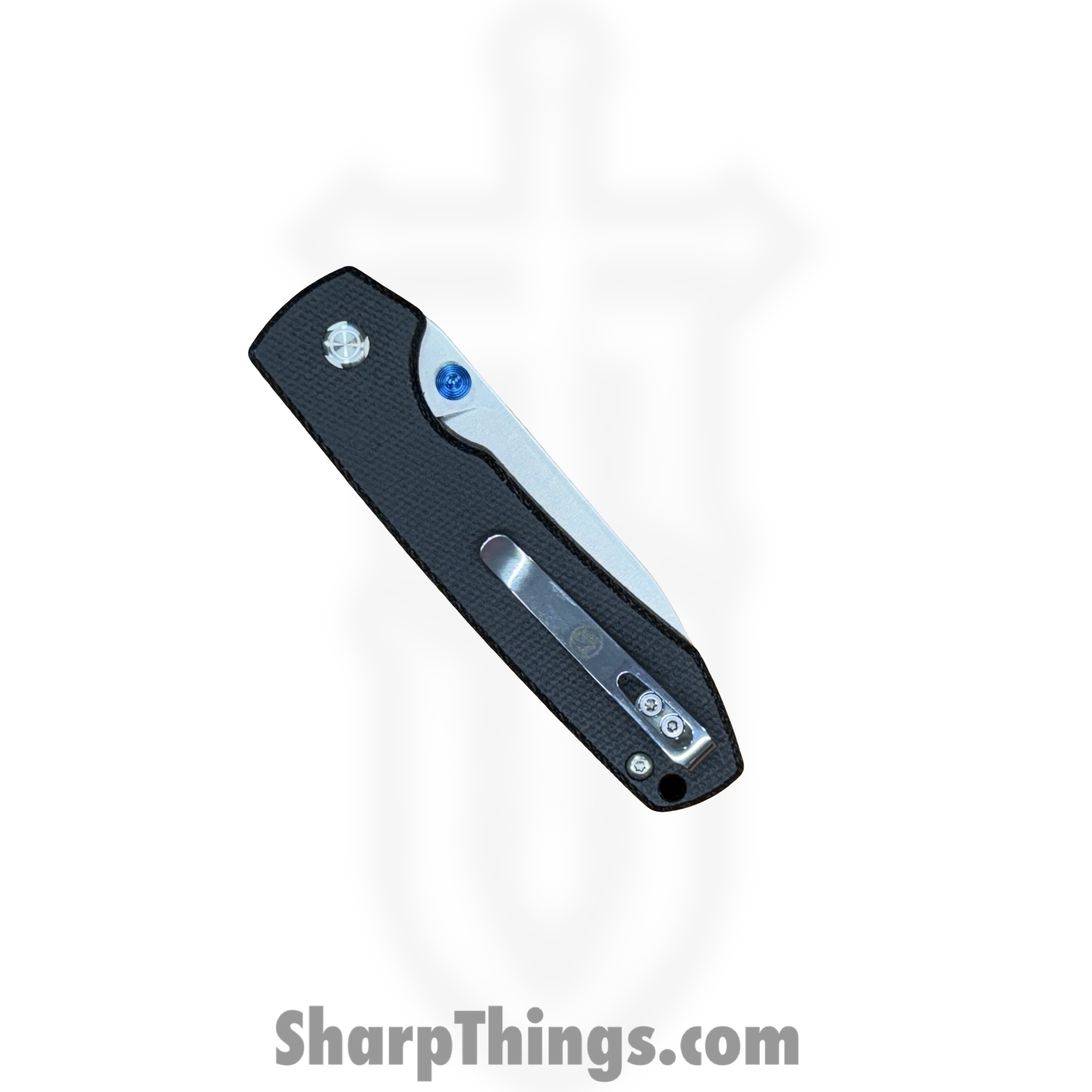 Vosteed - A2903 - Raccoon Top Linerlock Black - Folding Knife - 14C28N Satin Drop Point - Micarta - Black - Image 4