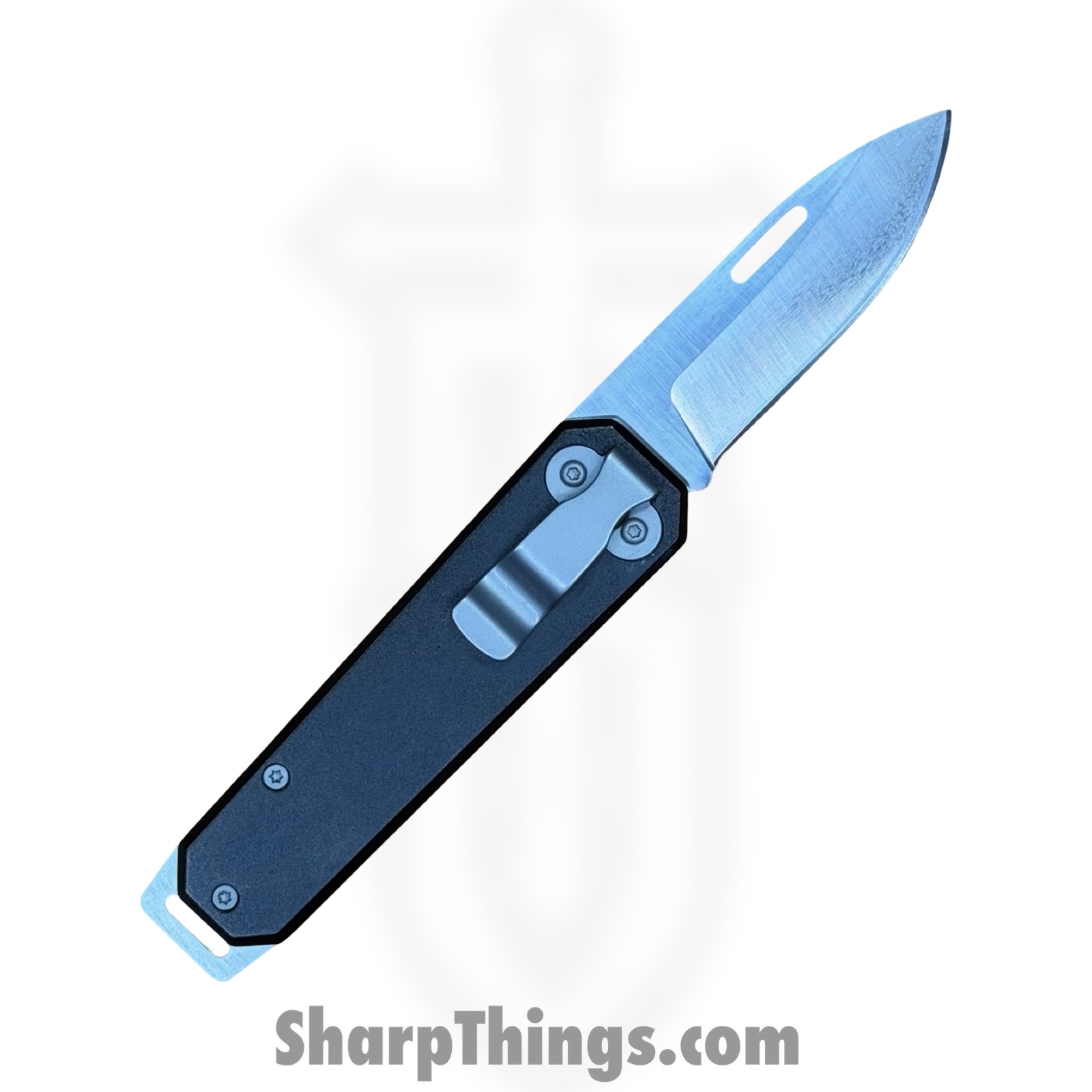 Bear & Son - BC110BK - Large Slip Joint - Folding Knife - Carbon Steel Satin Drop Point - Aluminum - Black - Image 2