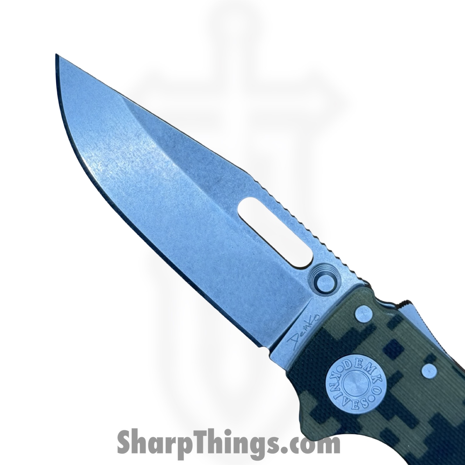 Demko Knives - DEM09632 - AD 20.5 Shark-Lock DIGI - Folding Knife - S35VN Stonewash Shark Foot - G10 - Camo - Image 6