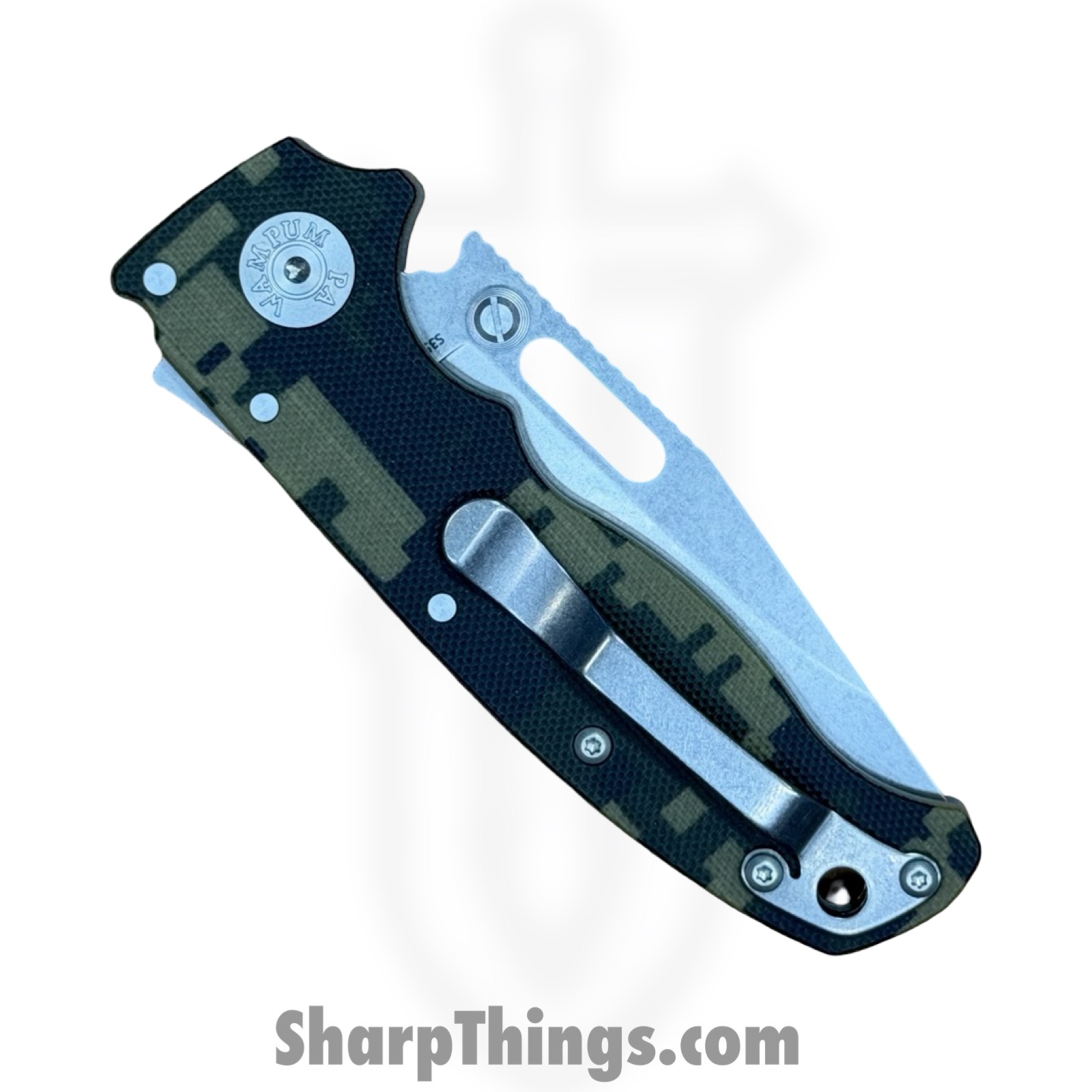 Demko Knives - DEM09632 - AD 20.5 Shark-Lock DIGI - Folding Knife - S35VN Stonewash Shark Foot - G10 - Camo - Image 4