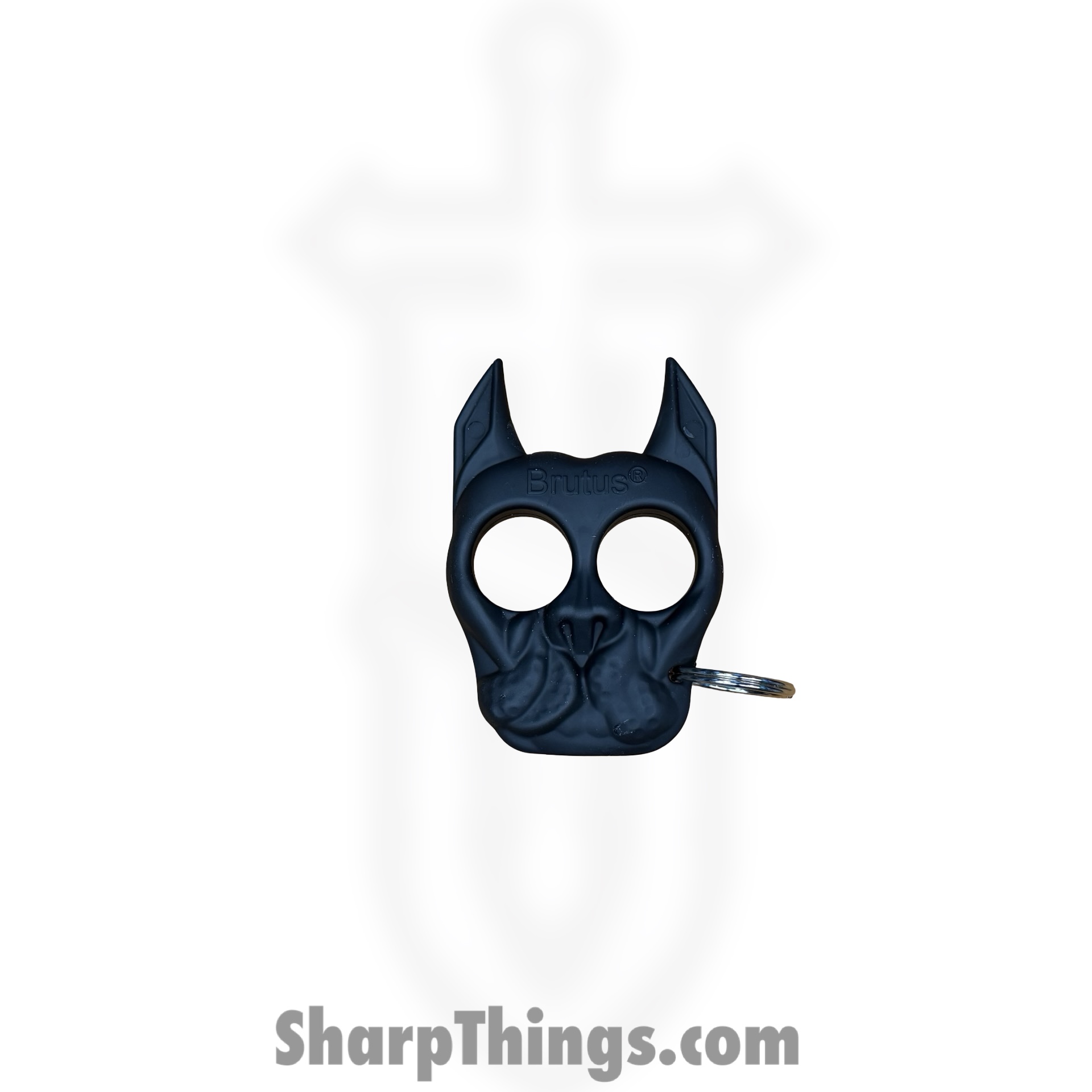 VOC - DG-BK - Brutus the Bull Dog - Public Safety Keychain - ABS - Black - Image 2