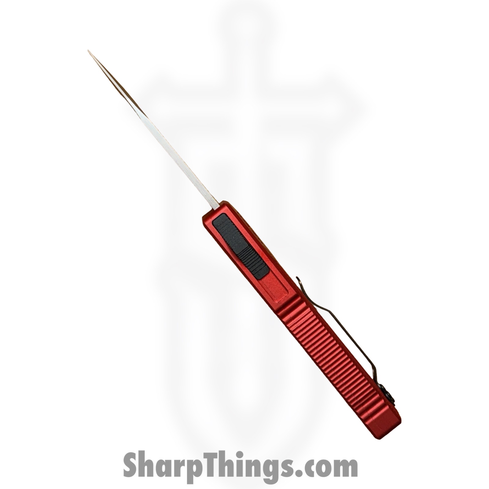 Atomic Knives - WNS-DT01RDTN - UltraLite ATOMIC - OTF Auto - D2 Satin Tanto - Aluminum - Red - Image 10