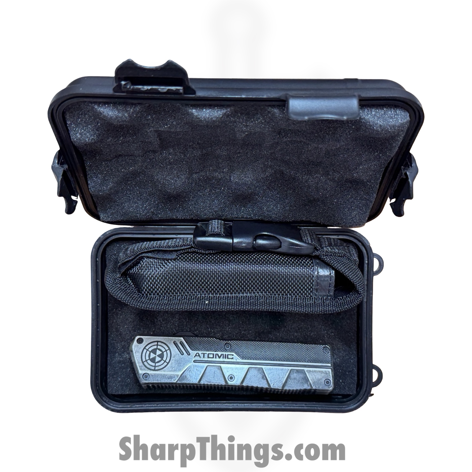 Atomic Knives - WNS-DT01SWDE - UltraLite ATOMIC - OTF Auto - D2 Stonewash Dagger - Aluminum - Stonewash - Image 9
