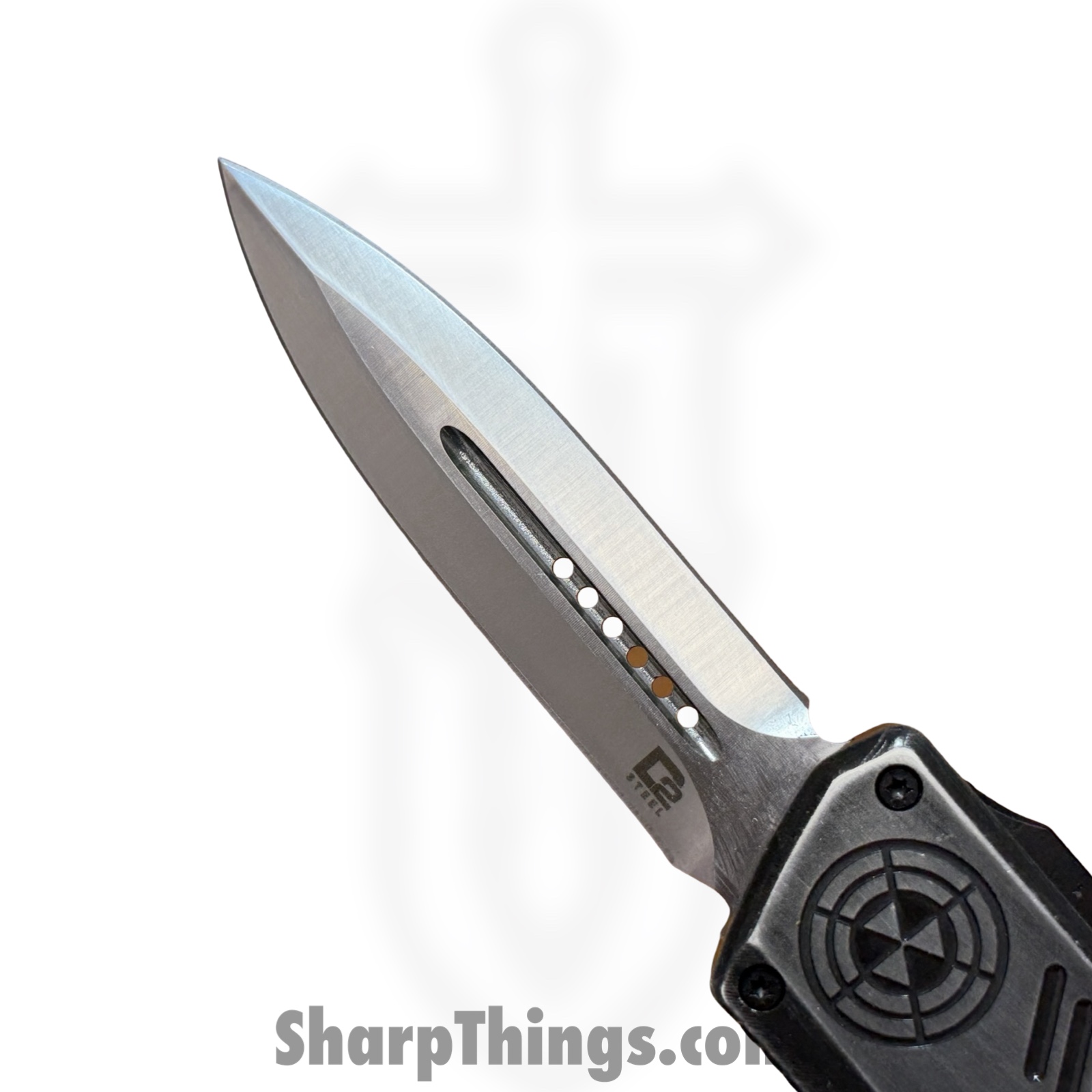 Atomic Knives - WNS-DT01SWDE - UltraLite ATOMIC - OTF Auto - D2 Stonewash Dagger - Aluminum - Stonewash - Image 6