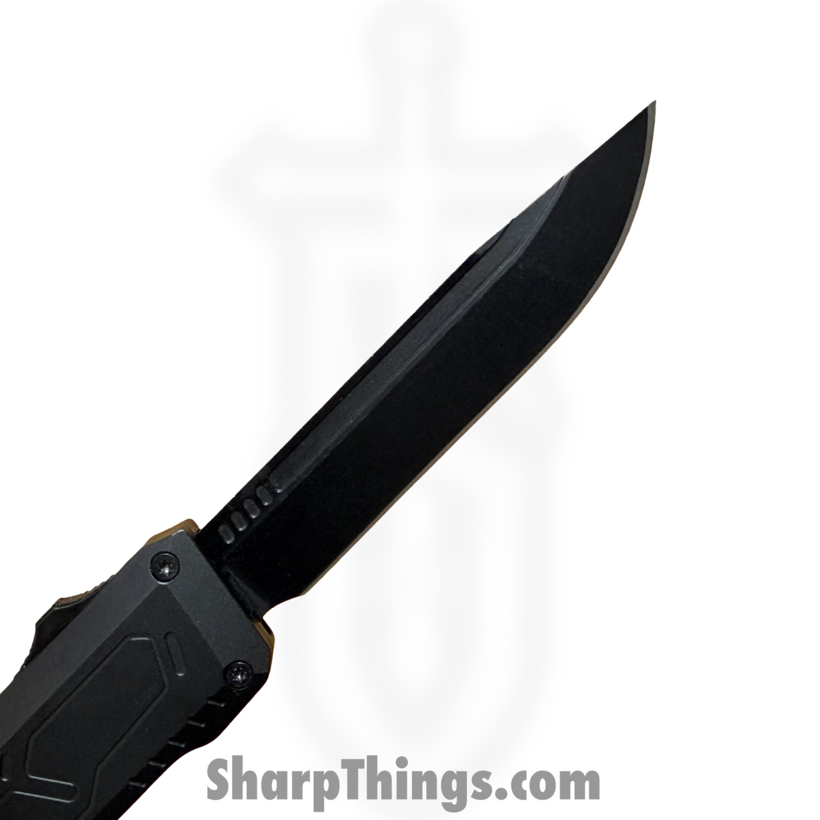 Atomic Knives - WNS-DT05BK - UltraLite ATOMIC - OTF Auto - D2 Coated Drop Point - Aluminum and CF - Black - Image 10
