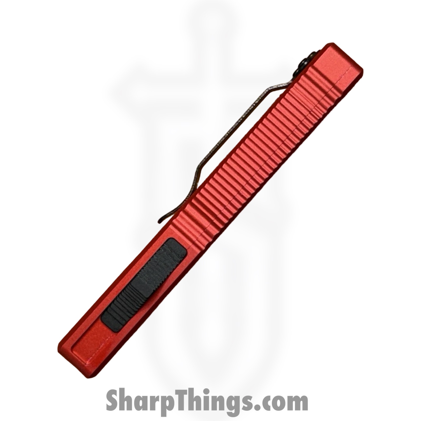 Atomic Knives - WNS-DT01RDDP - UltraLite ATOMIC - OTF Auto - D2 Satin Drop Point - Aluminum - Red - Image 7