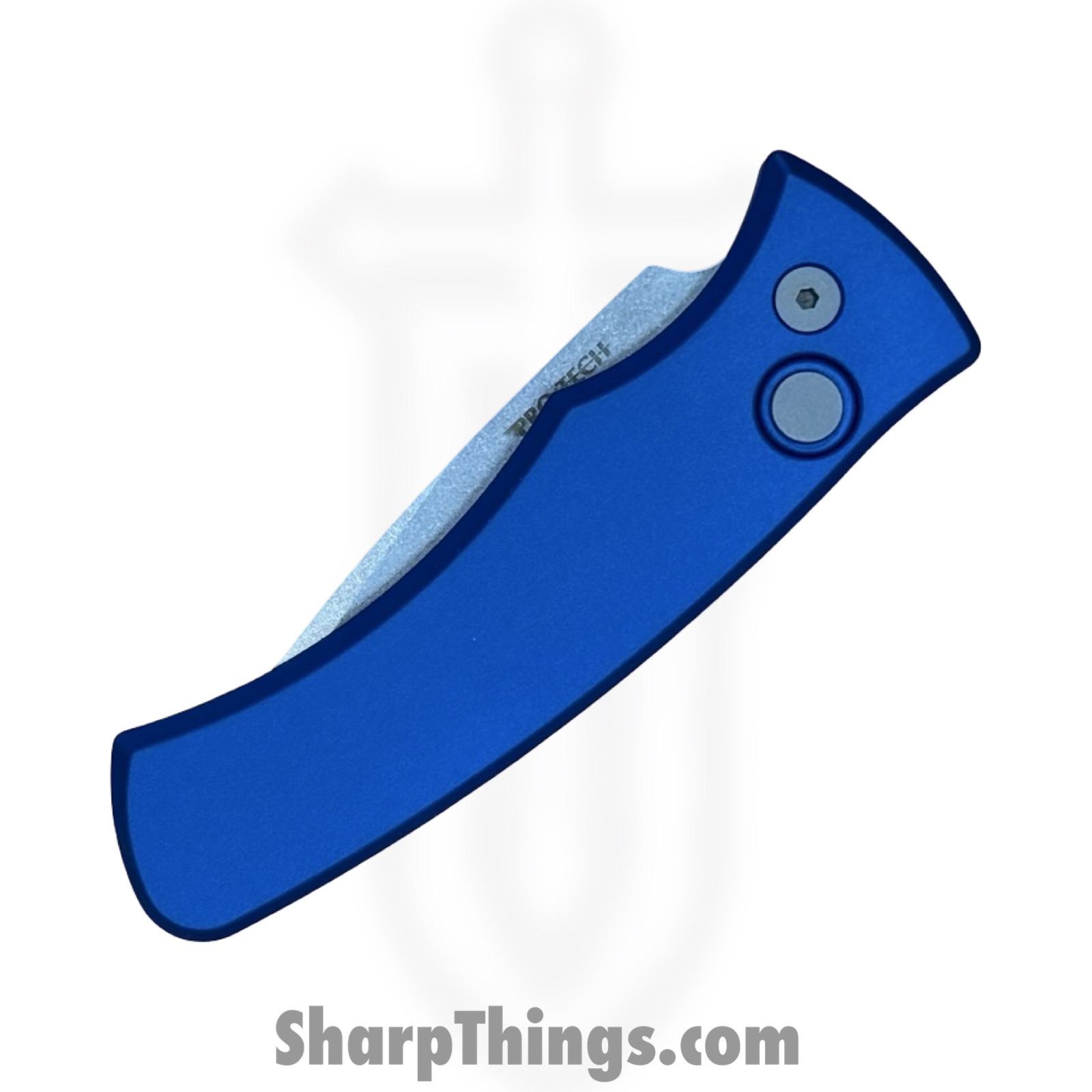 ProTech - DUKE2101-BLUE - DUKE 2 - Automatic Knife - CPM MagnaCut Stonewash Drop Point - Aluminum - Blue - Image 5