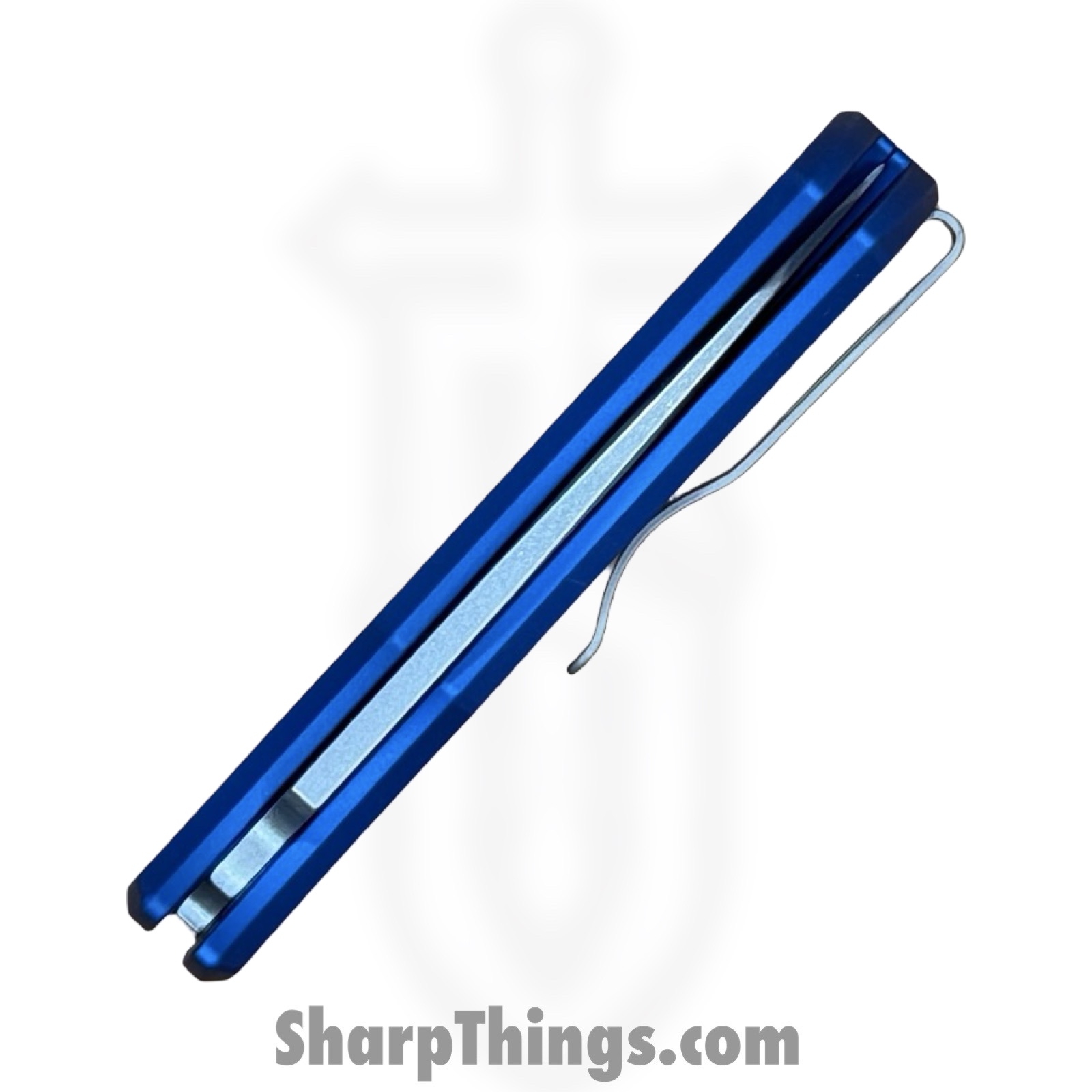 ProTech - DUKE2101-BLUE - DUKE 2 - Automatic Knife - CPM MagnaCut Stonewash Drop Point - Aluminum - Blue - Image 3