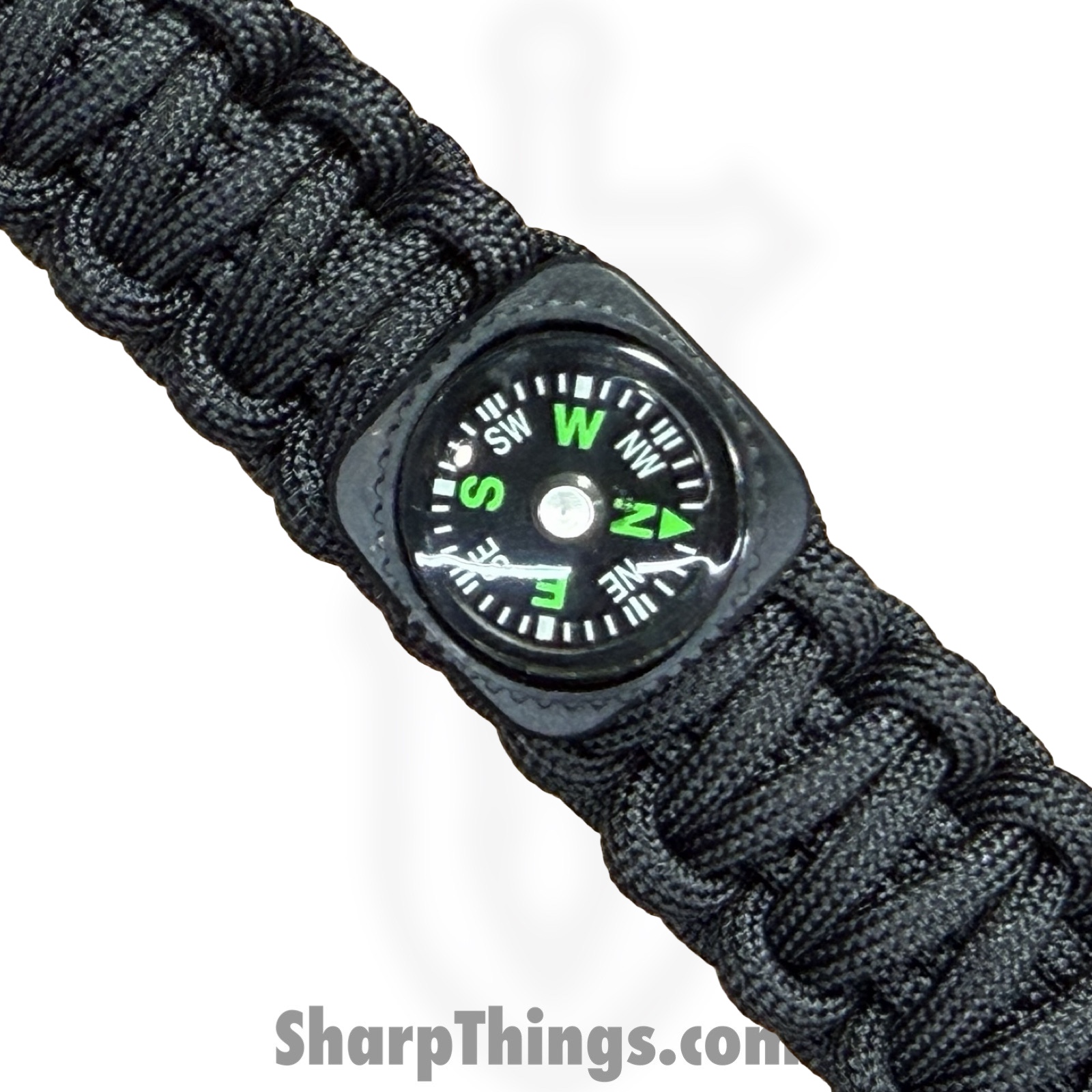 Explorer - EXP61 - Paracord Bracelet With Compass - Black